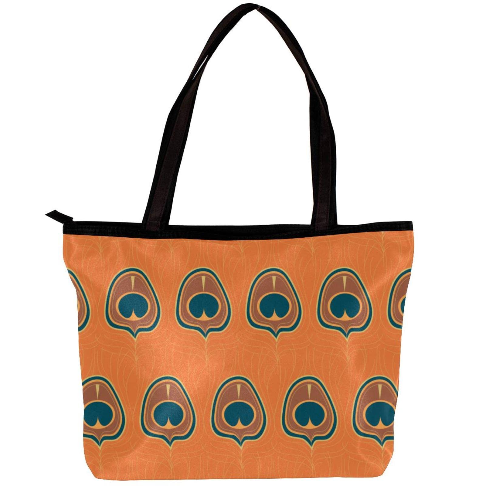Stylish Geometric Print Tote Shoulder Bag for Women - Lightweight & Spacious with Inner Pouch - Perfect for Work, Travel & Shopping