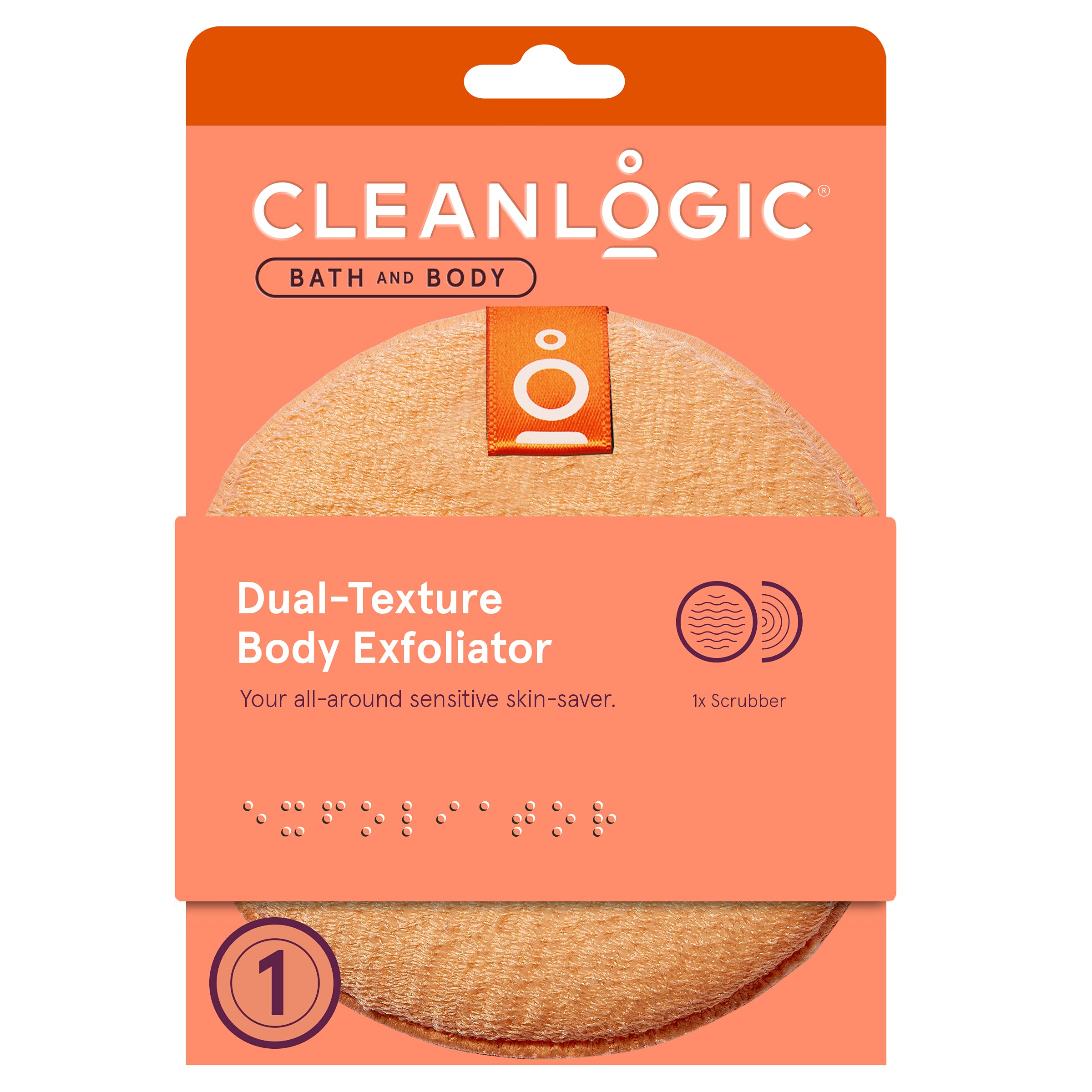 Clean Logic Exfoliating Round Body Scrubber with Textured Surface - Pack of 12 for Deep Cleansing & Skin Renewal - Perfect for Shower, Bath & Spa Days