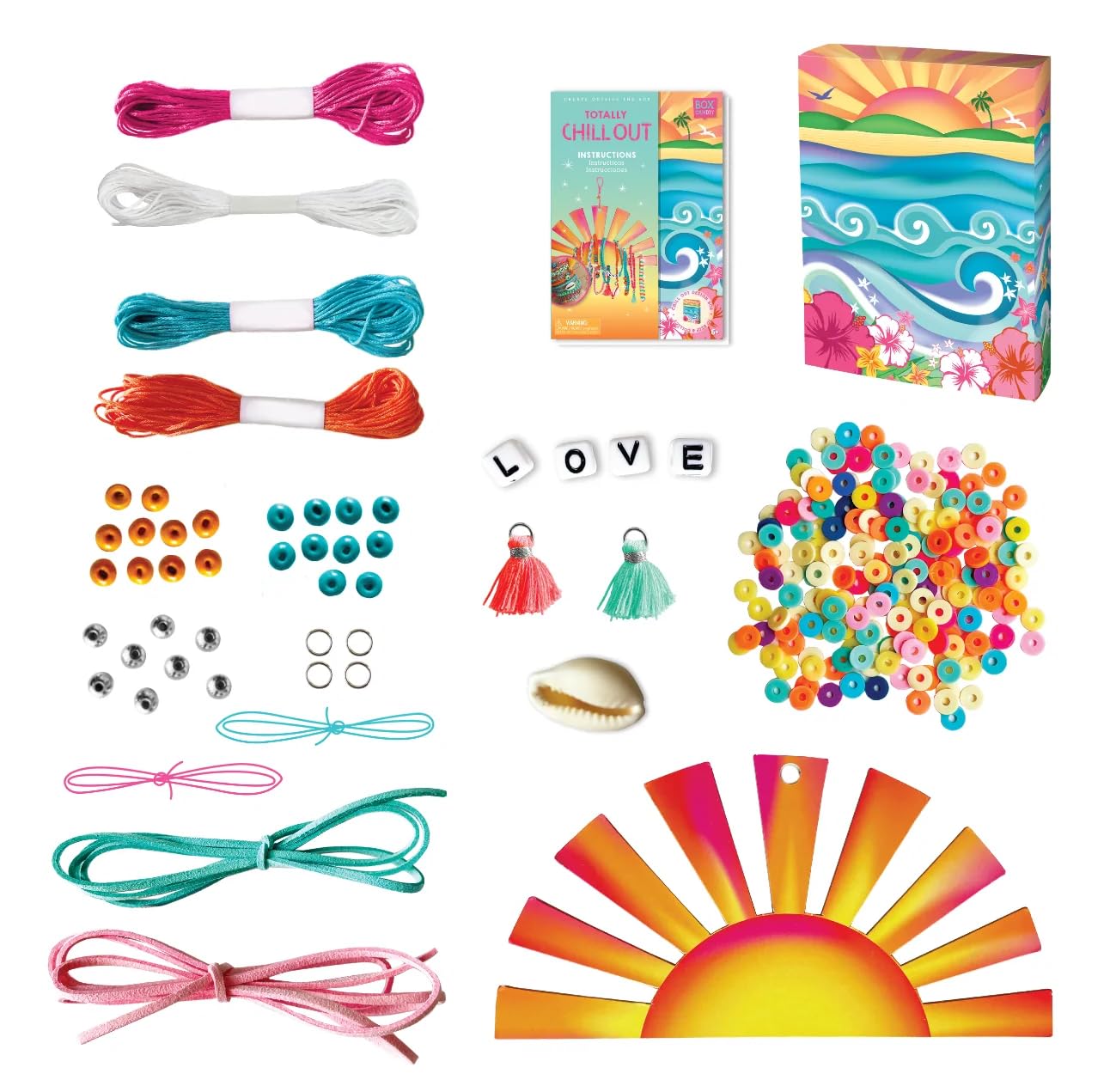 BOX CANDIY Woven Friendship Bracelets DIY Kit - 200+ Beads & Threads in Keepsake Gift Box for Teens, Best Friends & Couples | Perfect for Birthday Gifts, Party Favors & Craft Projects