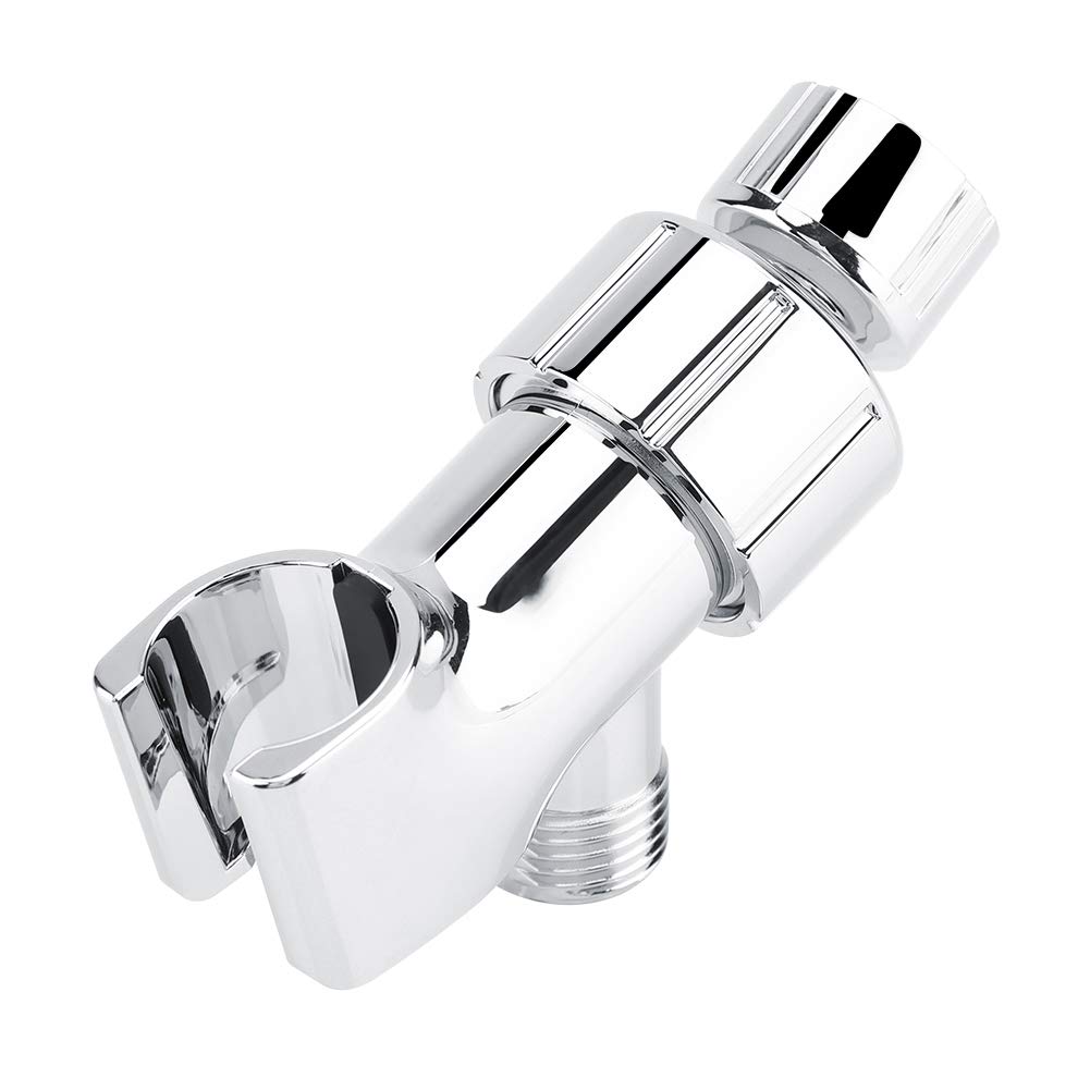 3-Way Rotatable Shower Diverter Bracket - Chrome Plated Plastic Shower Arm Holder for Bathroom Accessories - Perfect for Multi-Function Shower Systems & Spa-Like Experience