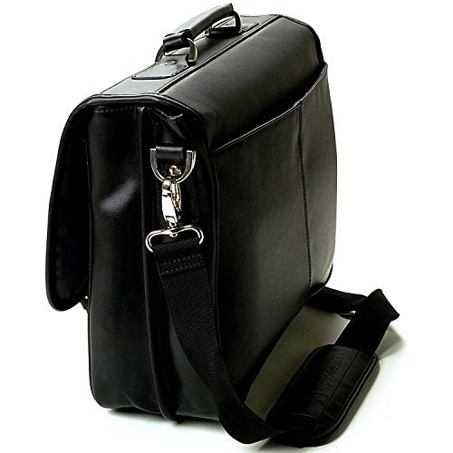 Premium Alpine Swiss Genuine Leather Briefcase for Laptop - Business Messenger Bag with 1 Year Warranty - Perfect for Office, Travel & Professional Meetings