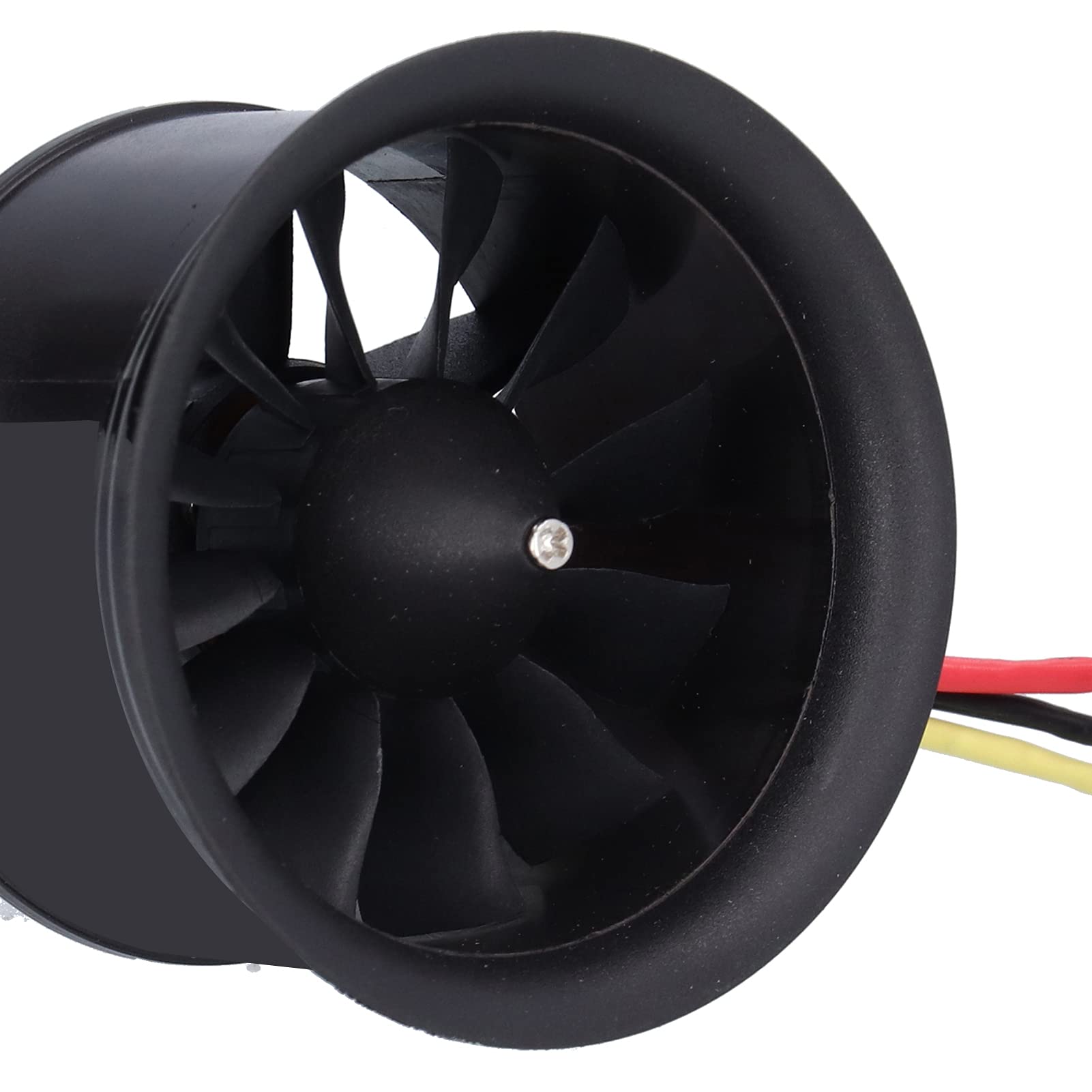 High-Performance Aluminum Alloy RC Ducted Fan - 12 Blade Brushless Motor Electric Fan for RC Airplanes (4600KV, Clockwise Rotation) | Perfect for Jet Models, DIY RC Projects & High-Speed Aircraft Upgrades
