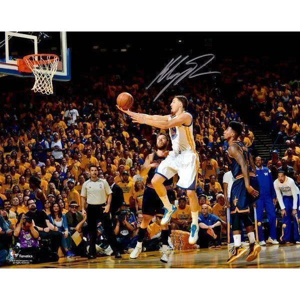 Klay Thompson Autographed 16x20 Photo Framed with COA - Golden State Warriors Memorabilia - Perfect for Sports Fans, Man Cave Decor & Basketball Collectibles