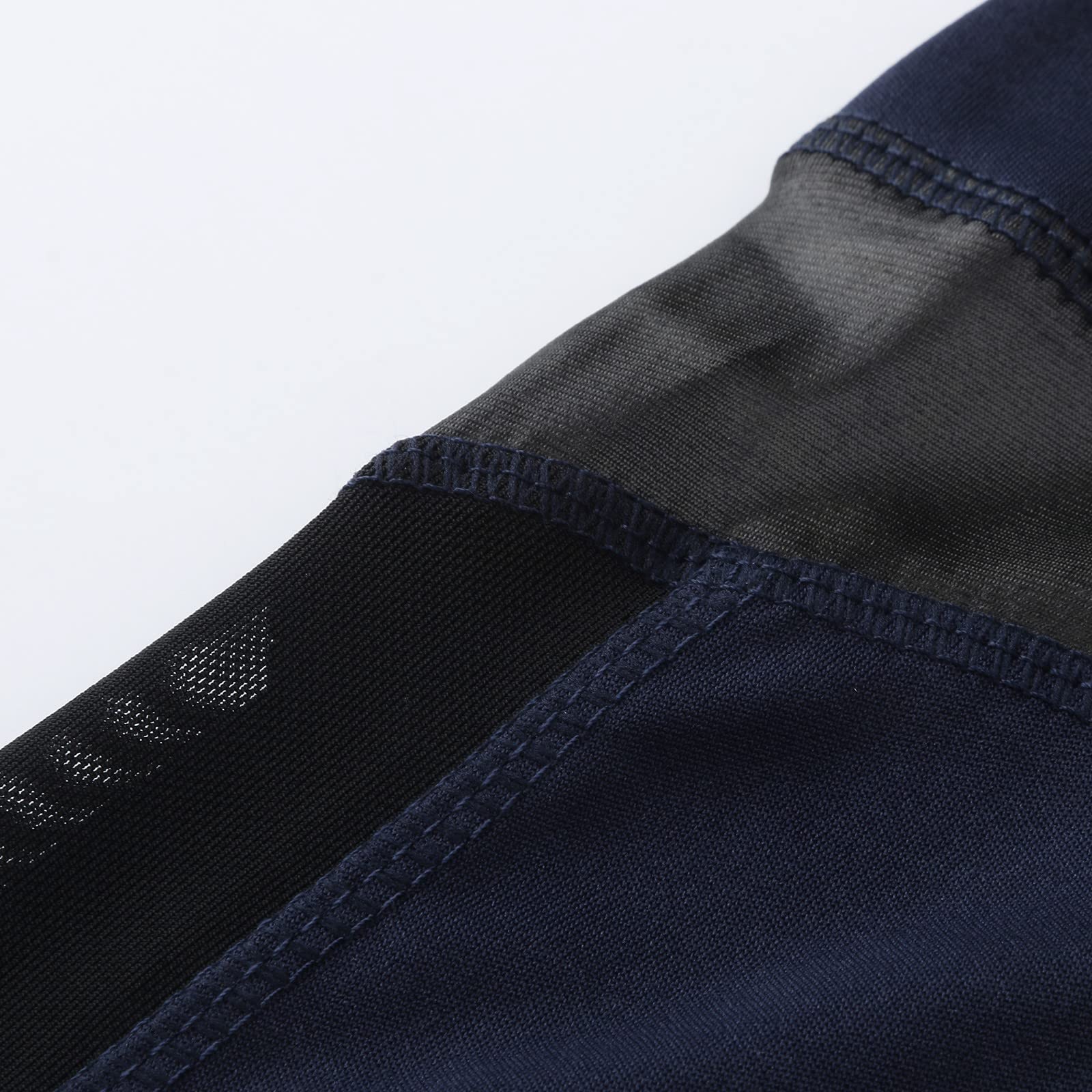 IGETELY Women's High Waist Yoga Pants with Mesh Panel - Butt Lifting, Tummy Control, Breathable Workout Leggings for Running, Gym & Lounge | Navy Blue