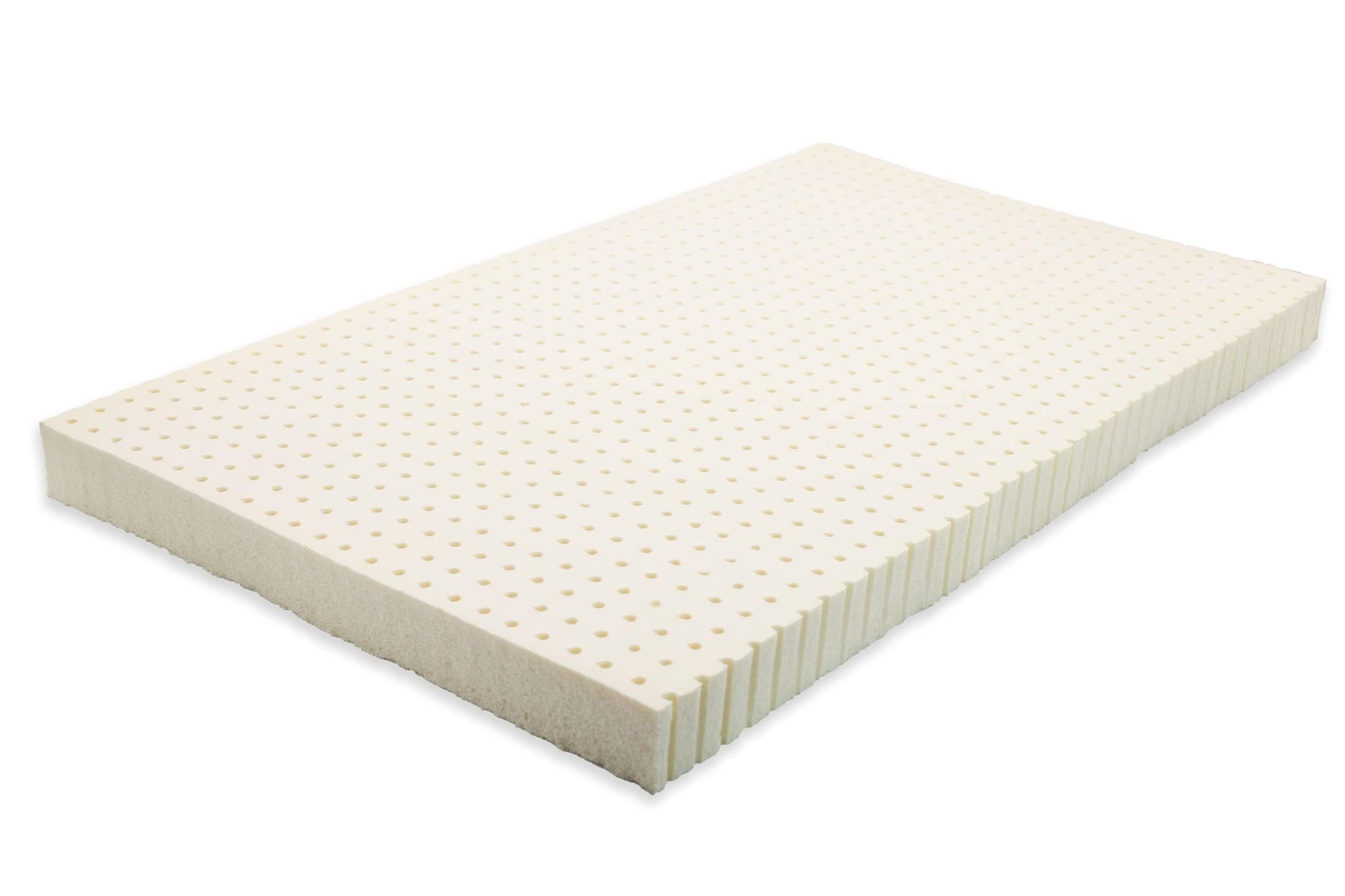 Organic Latex Mattress Topper with 100% Cotton Cover - 3 Inch Queen Size Firm Support - Made in USA | Perfect for Back Pain Relief & Pressure Point Relief - Ideal for Side Sleepers & Hot Sleepers