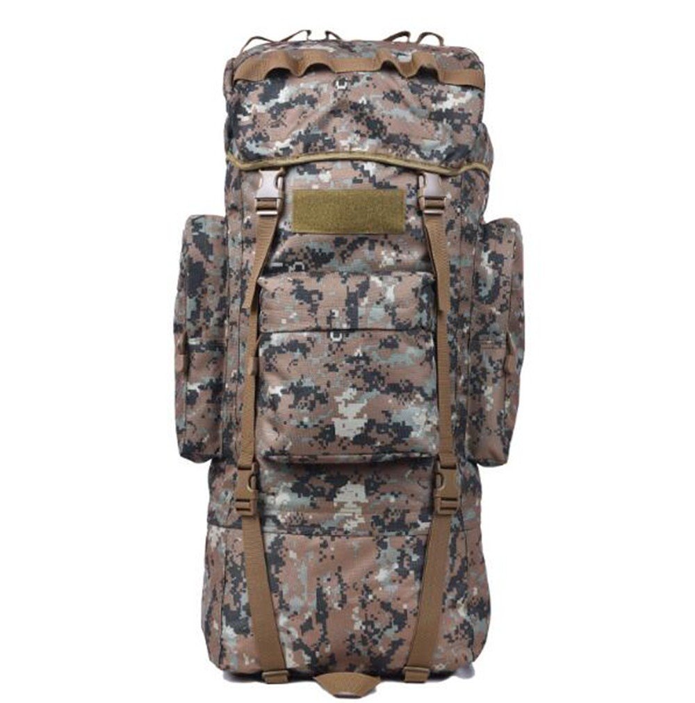 115L Large Capacity Outdoor Mountaineering Backpack for Men & Women - 70L Travel Hiking Bag with Jungle Camouflage Design | Perfect for Camping, Trekking & Adventure Travel