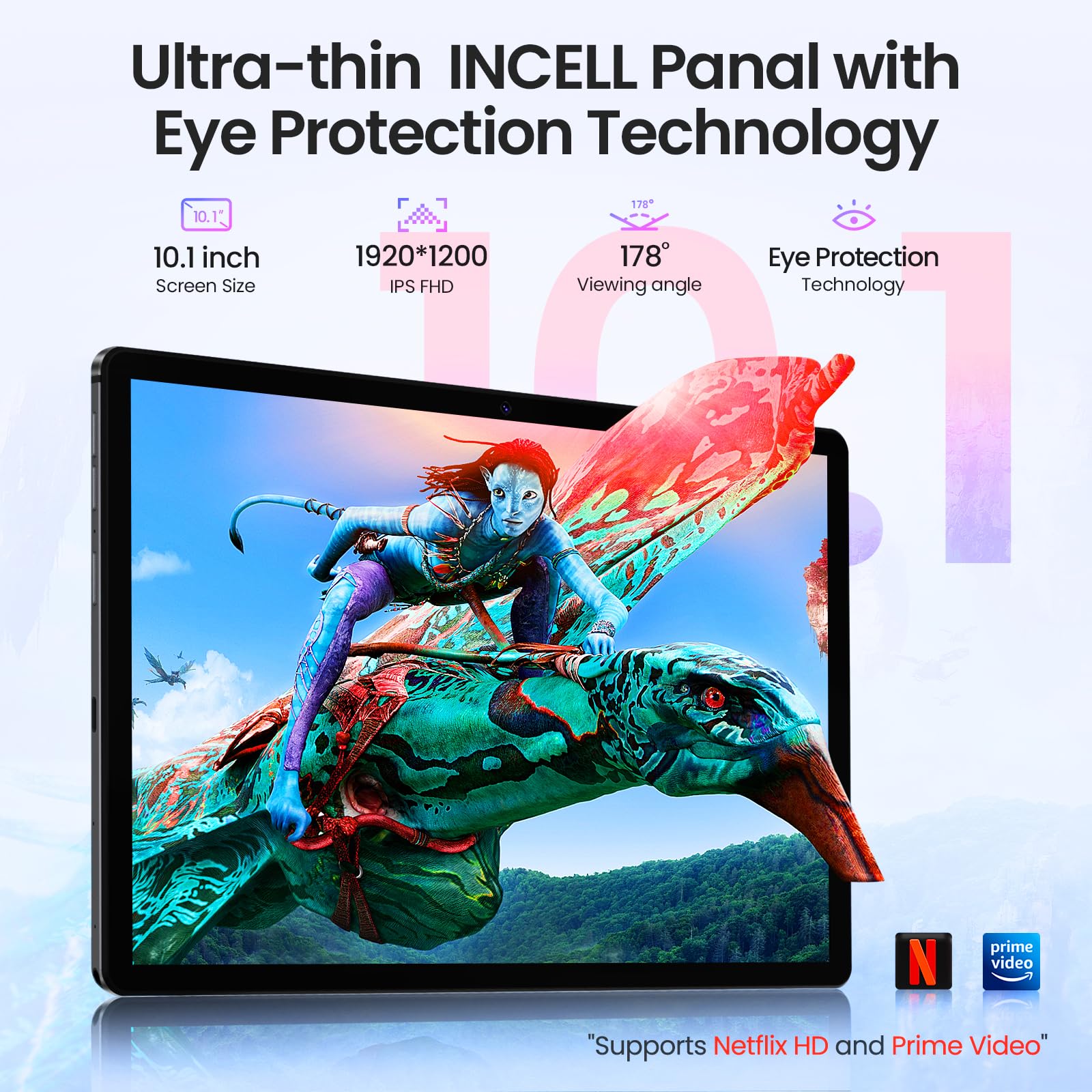 Kinstone 10.1 Inch Android 12 Tablet - 8GB RAM, 256GB ROM (Expandable to 1TB), MTK8183 Octa-Core 2.0GHz Processor, 6000mAh Battery, 1920x1200 IPS FHD Display | 2.4G/5G WiFi, Five-Mode GPS | Metal Body Gray - Perfect for Work, Study, Streaming & Gaming