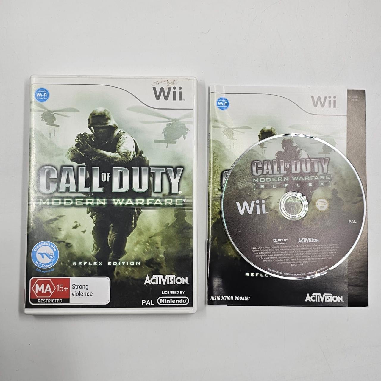 Call of Duty: Modern Warfare for Nintendo Wii - Complete with Manual (PAL Version) | Action-Packed First-Person Shooter Game for Gaming Enthusiasts | Perfect for Multiplayer Battles and Solo Campaigns