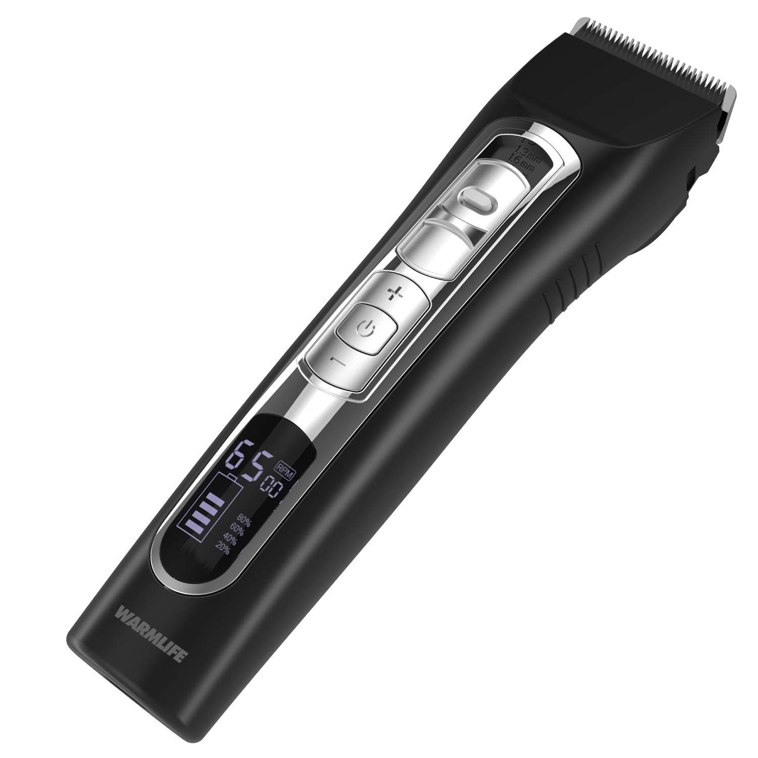 Professional Electric Hair Clippers for Men - Cordless Hair Trimmer with LED Display, 3 Speed Settings & 4 Comb Attachments - Perfect for Home Haircuts, Barber Styling & DIY Grooming