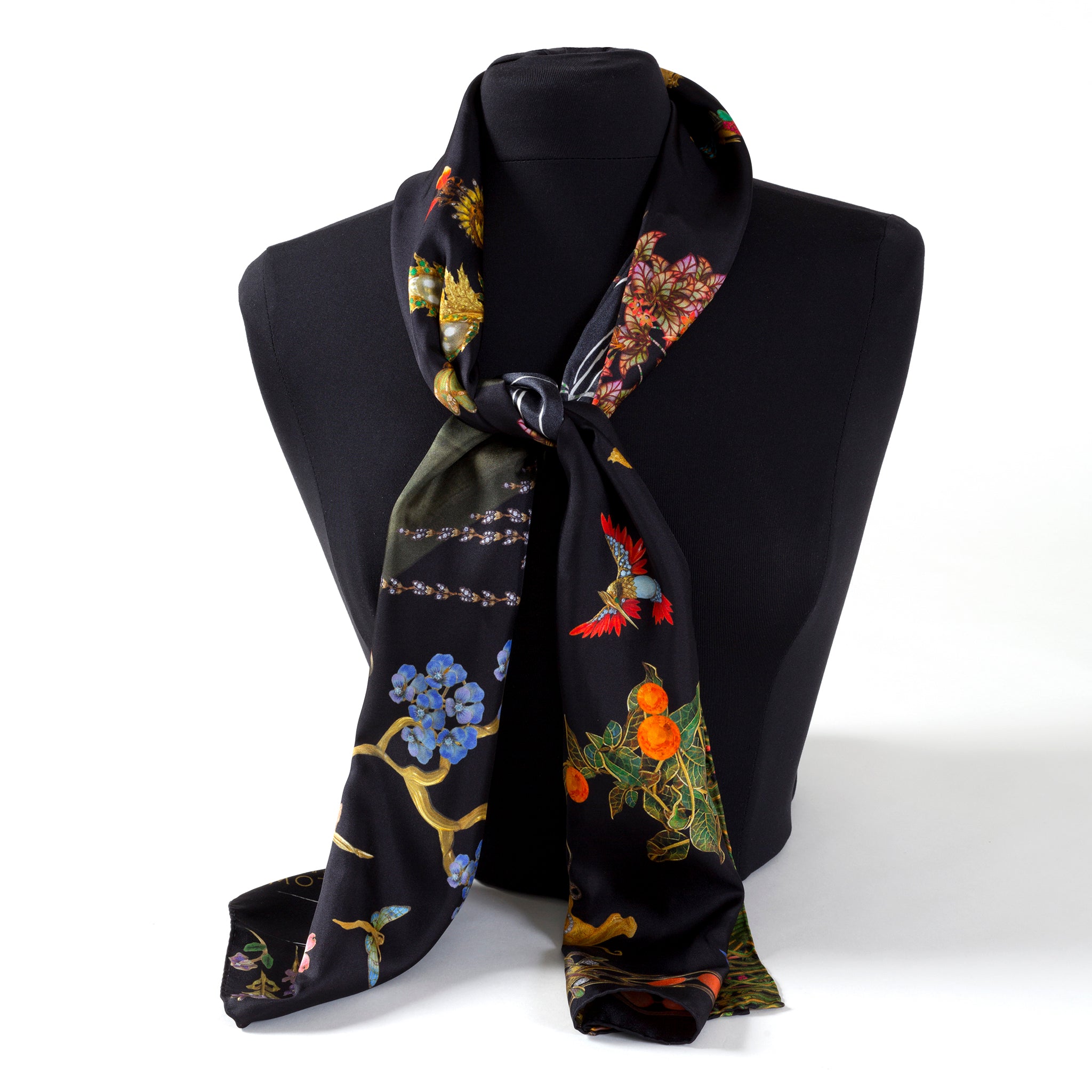 Stylish Macklowe Gallery Tropicalia Silk Scarf - Lightweight Luxury Fashion Accessory for Women, Perfect for Travel, Parties & Special Occasions
