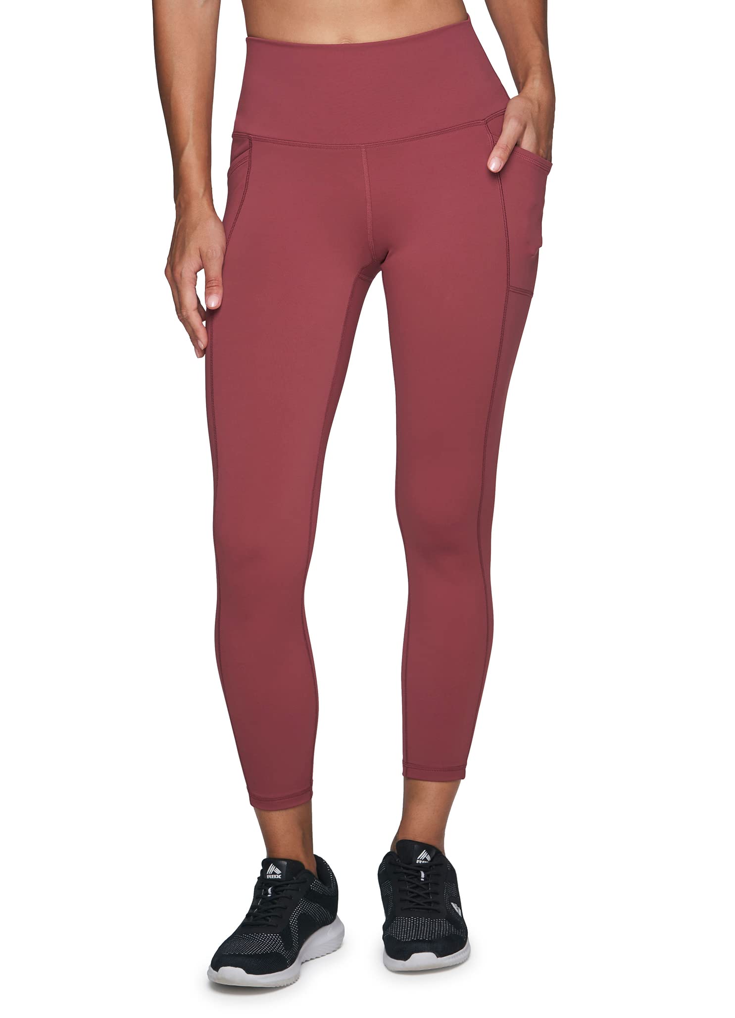 RBX Active High Waisted Yoga Pants for Women - Squat Proof Workout Leggings with Pockets - Perfect for Gym, Running & Everyday Wear