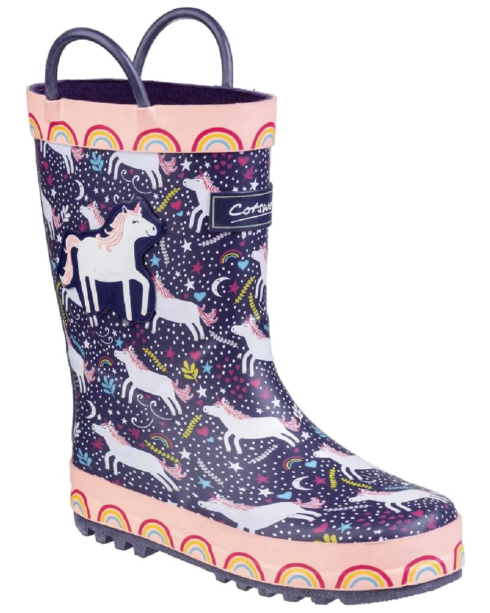 Cotswold Kids' Waterproof Rain Boots with Fun Sprinkle Design - Perfect for Puddles, Playtime & Outdoor Adventures