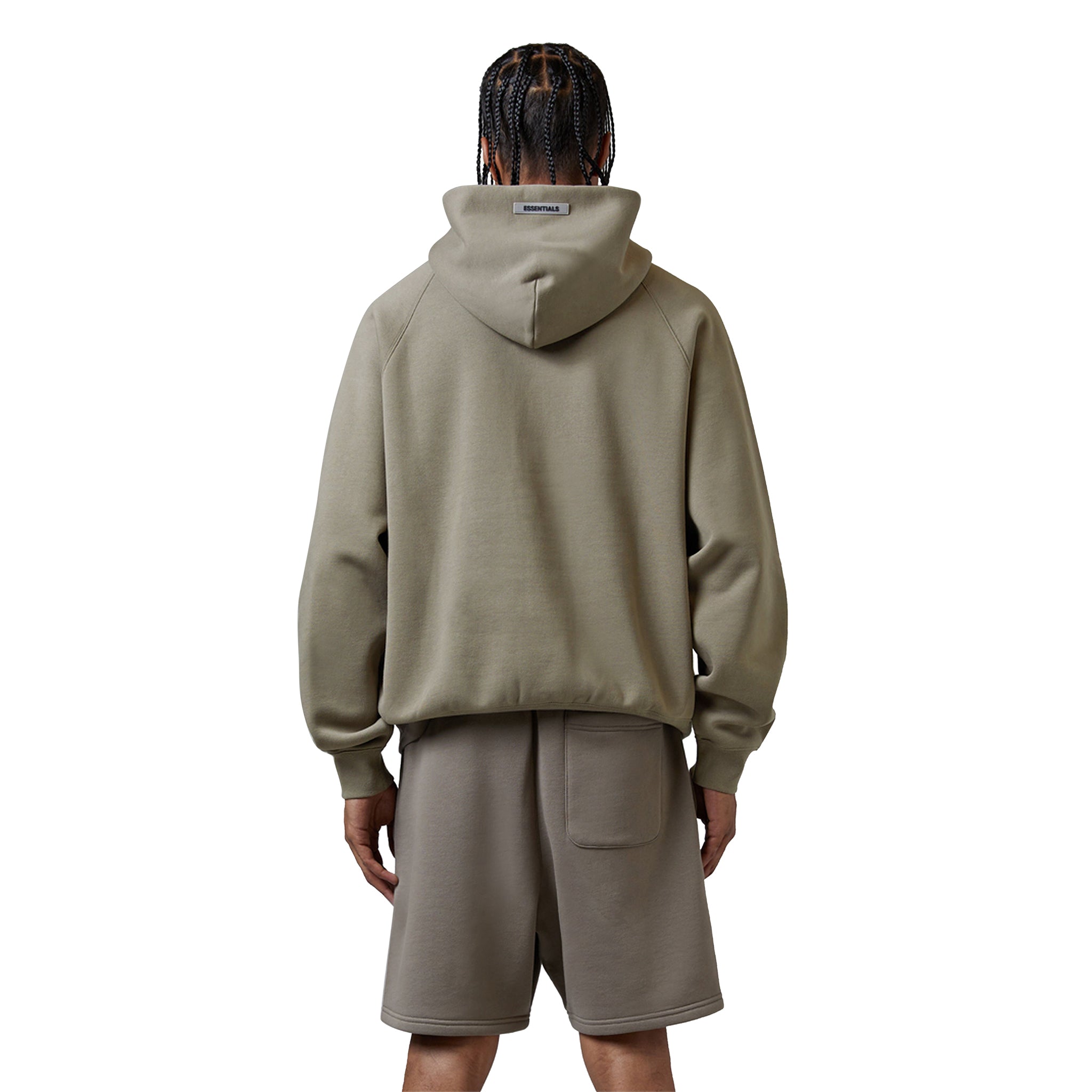 Fear of God Essentials Taupe Hoodie for Men - Soft Cotton Pullover Sweatshirt with Kangaroo Pocket | Casual Streetwear for Everyday Comfort & Style