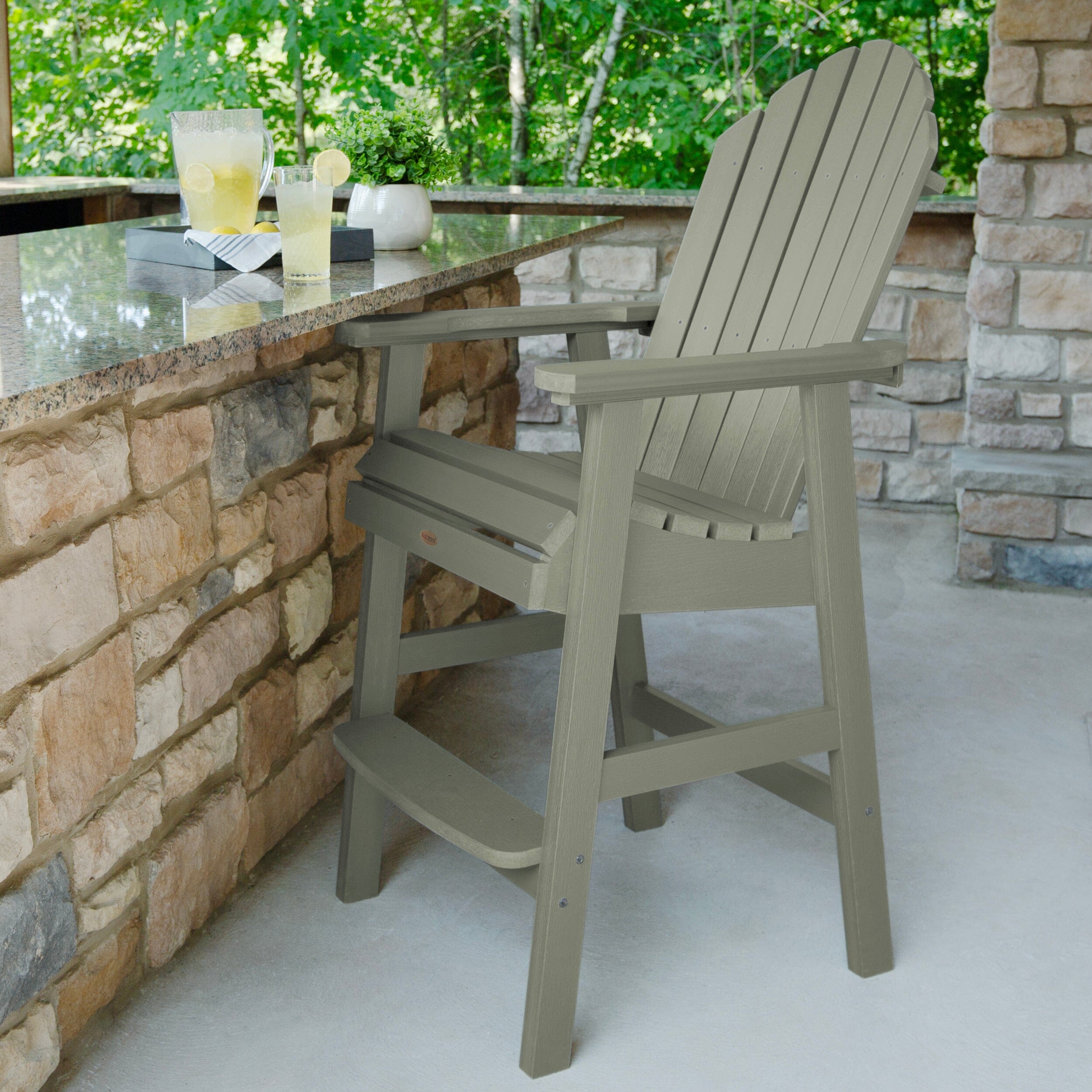 **Hamilton Bar Height Deck Chair - Outdoor Patio Furniture for Poolside, Garden, and Backyard Relaxation**