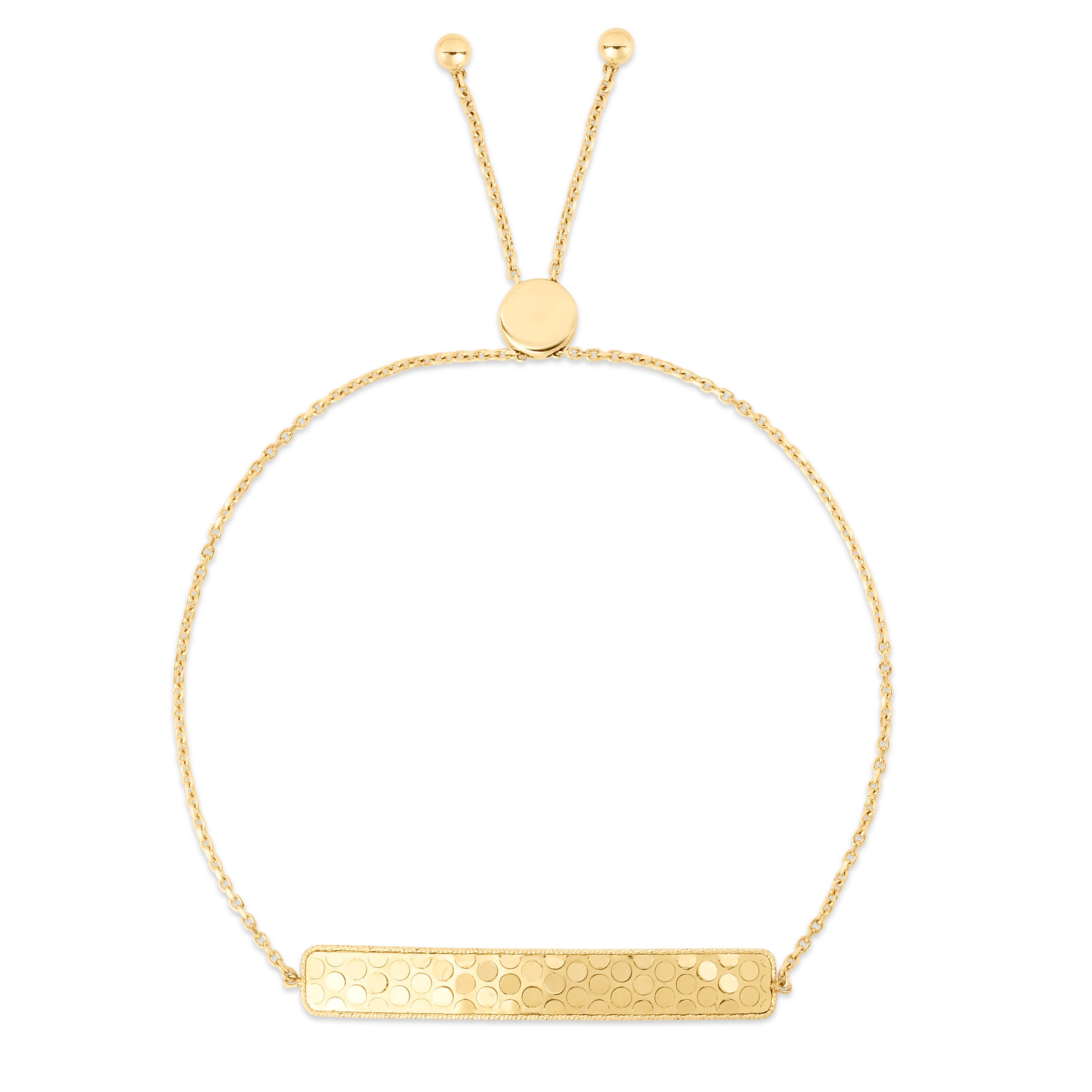 14K Gold Confetti Bar Adjustable Bolo Bracelet for Women - Elegant Stackable Jewelry for Everyday Wear & Special Occasions
