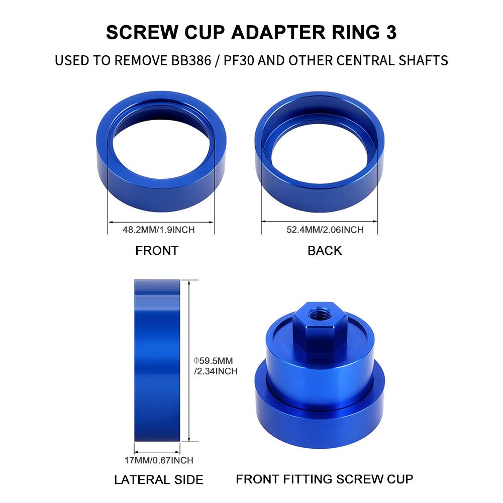 CALIDAKA Professional Bicycle Bottom Bracket Tool Kit - Durable BB86 PF30 BSA Threaded Bottom Bracket Installer and Remover - Perfect for Bike Maintenance, Repair Shops & Home Mechanics