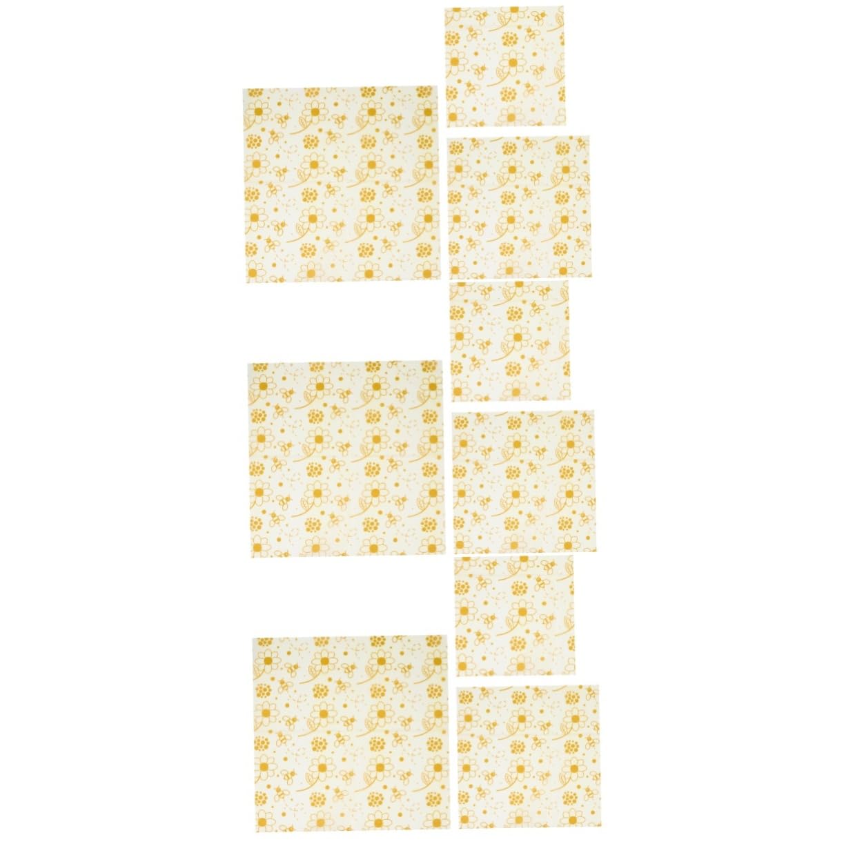 9-Pack Reusable Organic Cotton Food Wraps - Eco-Friendly Cheese, Bread & Fruit Storage for Kitchen & Picnics