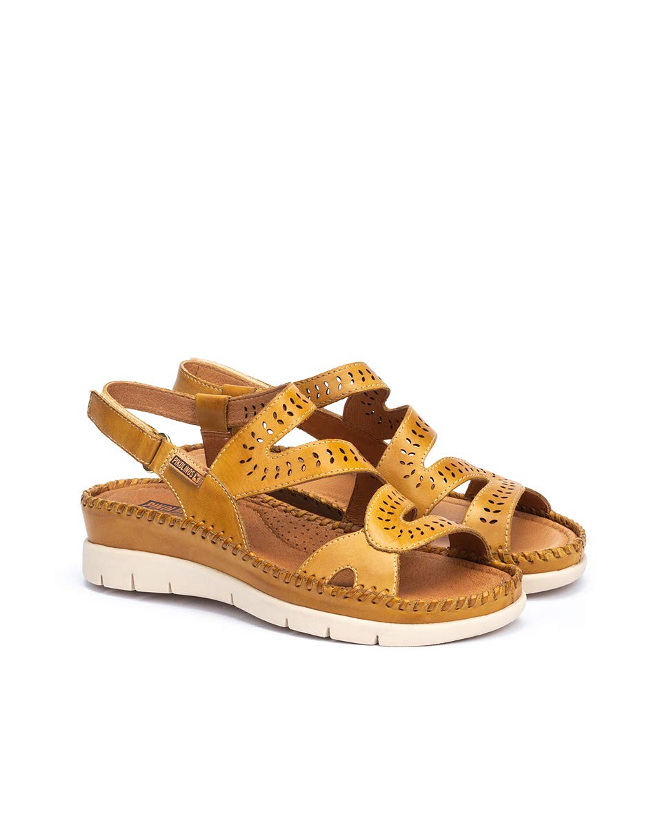 PIKOLINOS Women's Altea Leather Wedge Sandals - Comfortable & Stylish Summer Shoes for Beach, Travel & Casual Outings