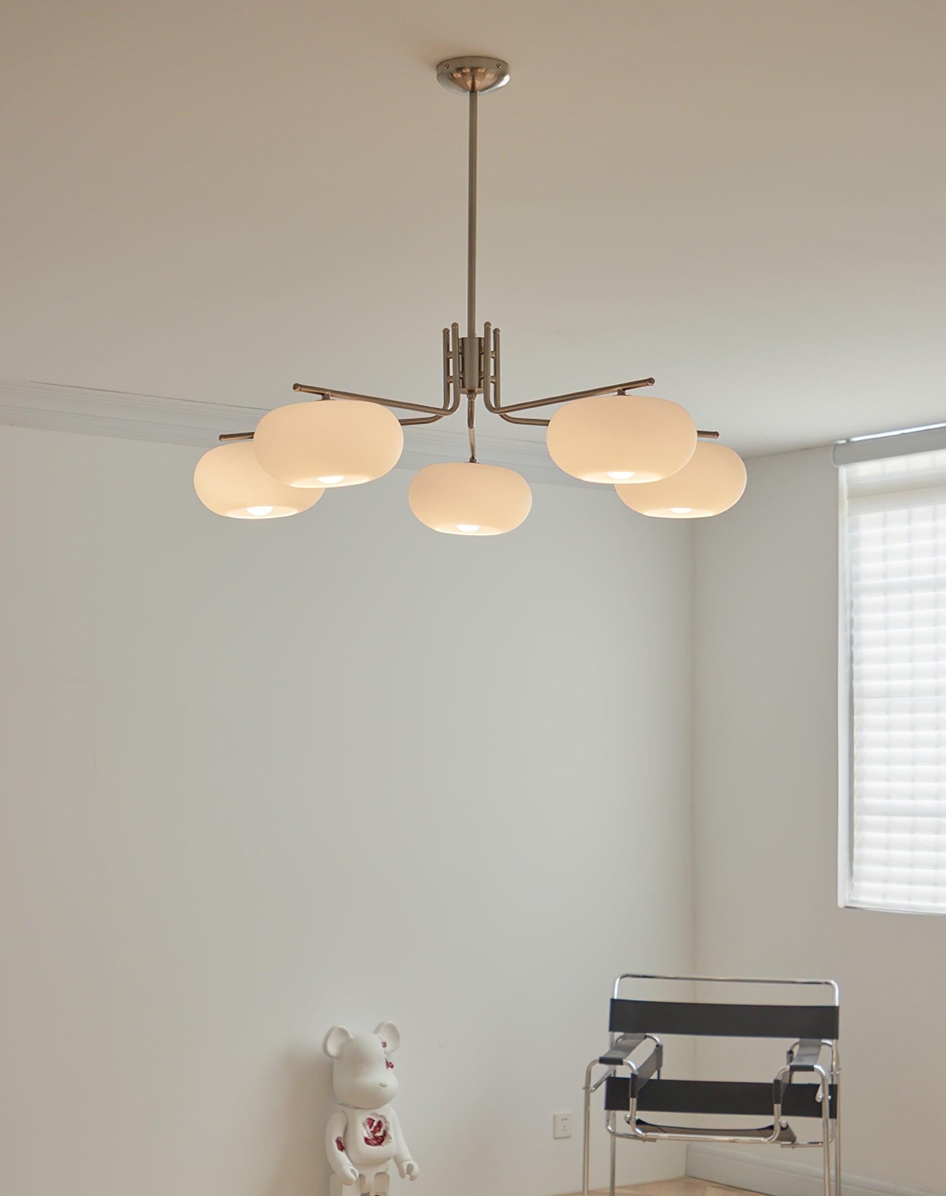 Brandon Crystal Chandelier - Elegant Modern Ceiling Light Fixture for Dining Room, Bedroom & Living Room Decor | Energy Efficient LED Lighting | Easy Installation