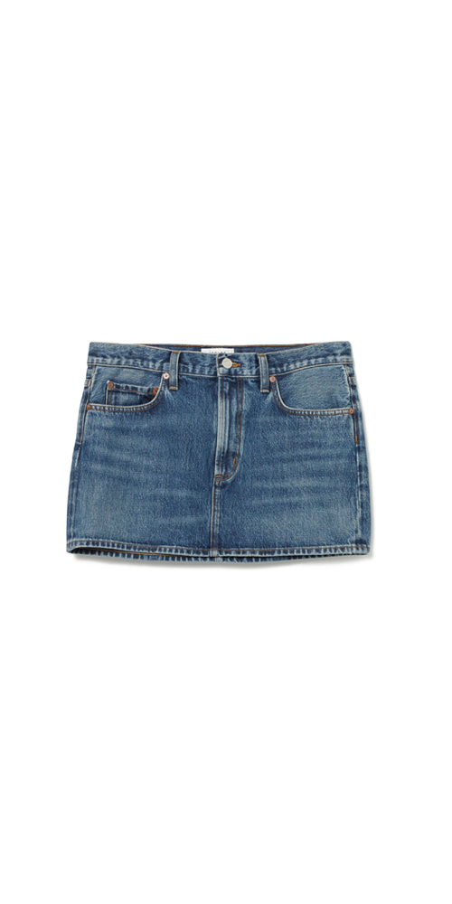 Alek Denim Mini Dwell - Stylish Women's Denim Skirt | High Waisted Stretchable Mini Skirt for Casual Outfits & Summer Wear | Perfect for Parties, Dates and Everyday Fashion