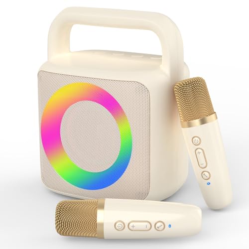Beige 2 Mics-Ringlight