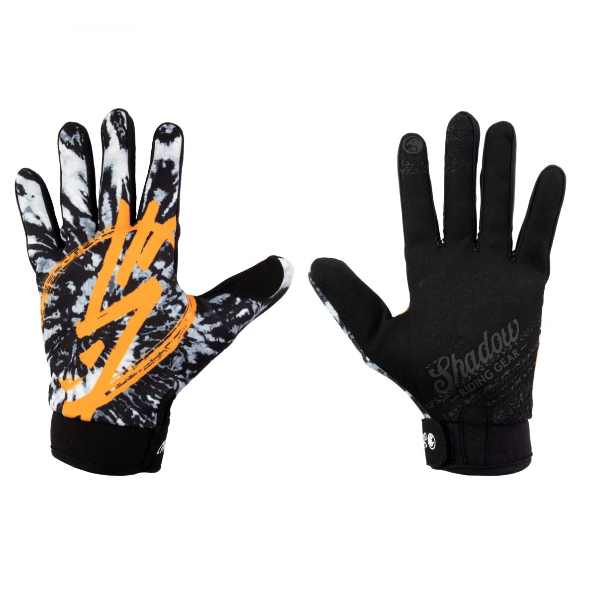 The Shadow Conspiracy Conspire Gloves - Tangerine Tie Dye, Full Finger, X-Large - Perfect for BMX, Mountain Biking & Extreme Sports