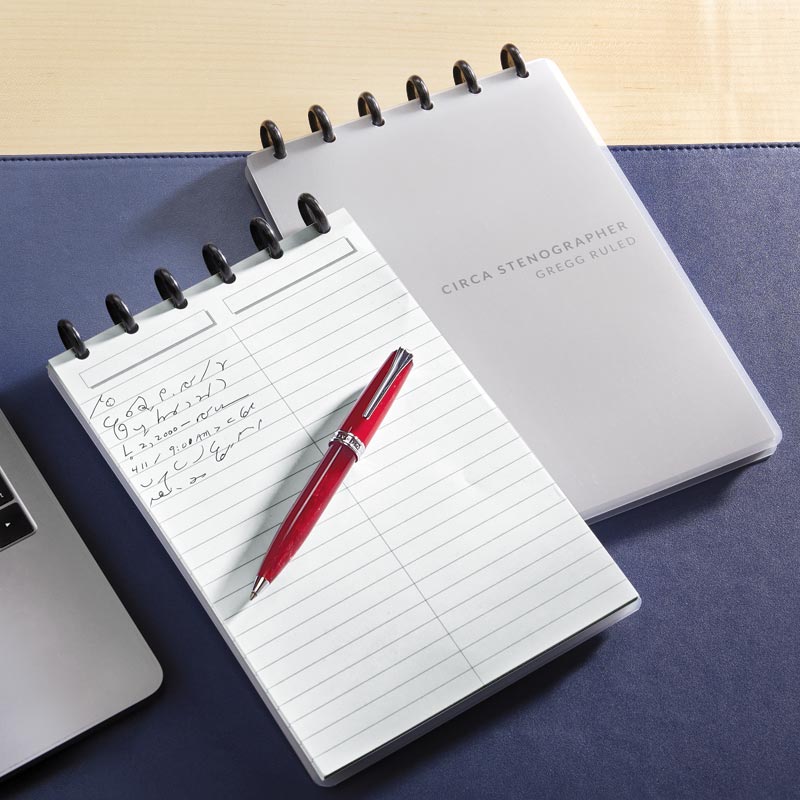 Circa Stenographer Pad - Professional Court Reporter Notebook for Legal & Medical Transcription, Ideal for Note-Taking in Meetings, Interviews & Lectures