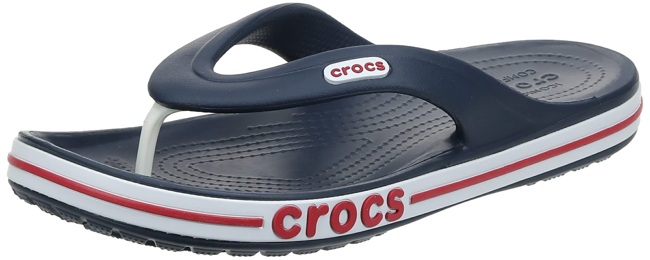 Crocs Unisex Bayaband Flip Flops - Comfortable Casual Sandals for Men & Women | Perfect for Beach, Pool, Shower & Indoor Outdoor Wear
