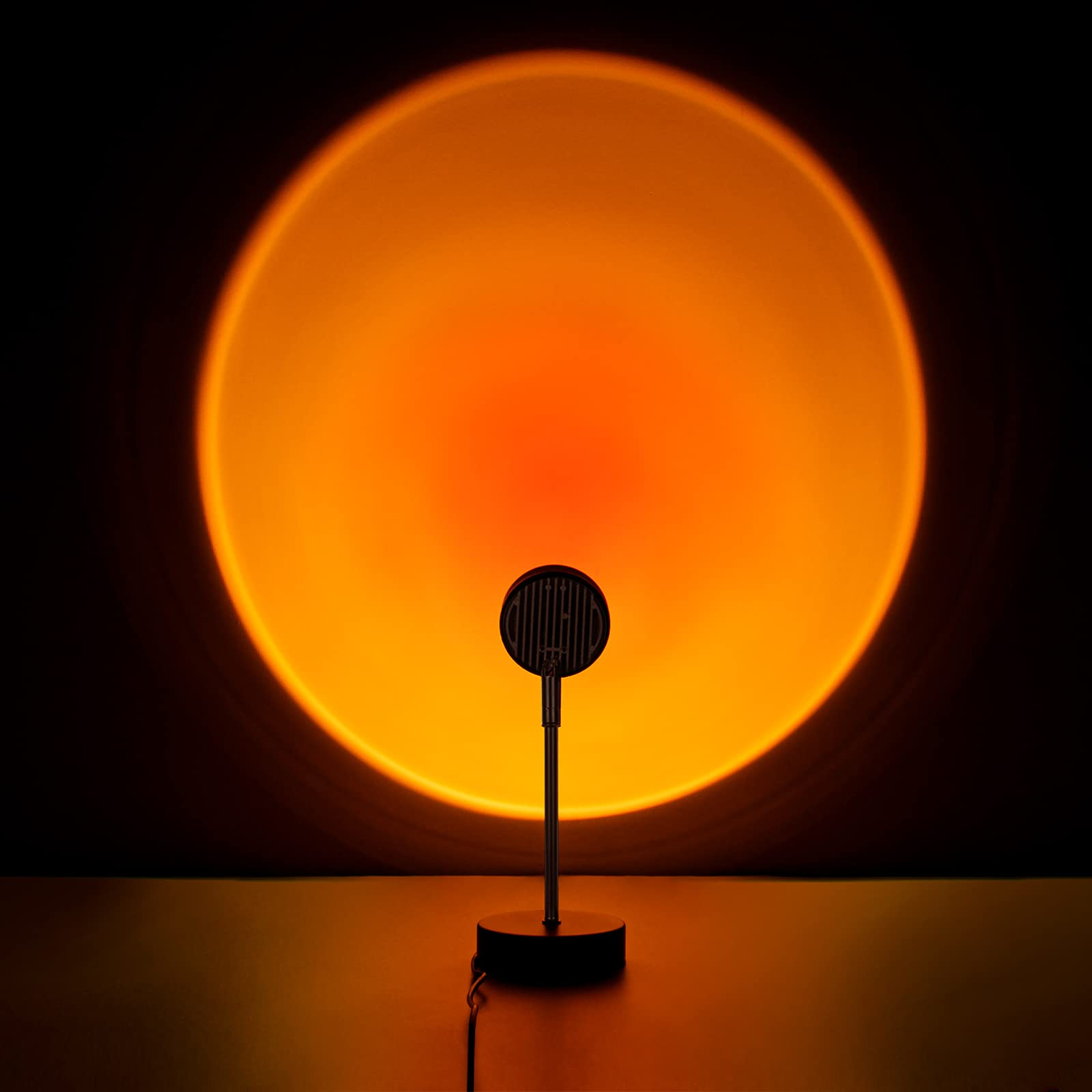 Sunset Lamp Projector - 180° Rotating LED Sunset Projection Night Light for Bedroom & Living Room Decor | Romantic Wall & Floor Visual Lighting | Perfect for Relaxation, Meditation & Home Ambiance