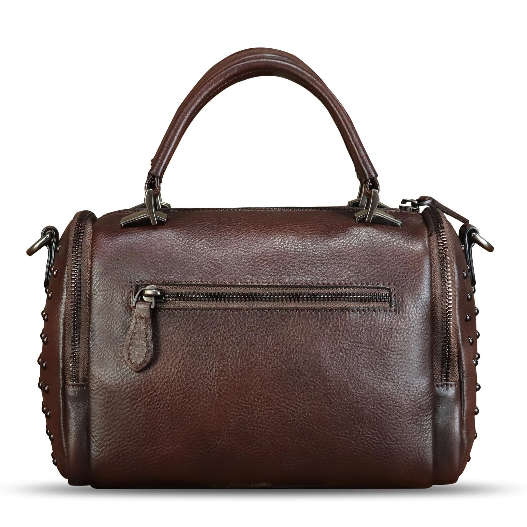 Premium Genuine Leather Satchel Handbag for Women - Top Handle & Adjustable Shoulder Strap - Stylish Crossbody Purse - Handmade Designer Tote - Perfect for Work, Travel & Everyday Use