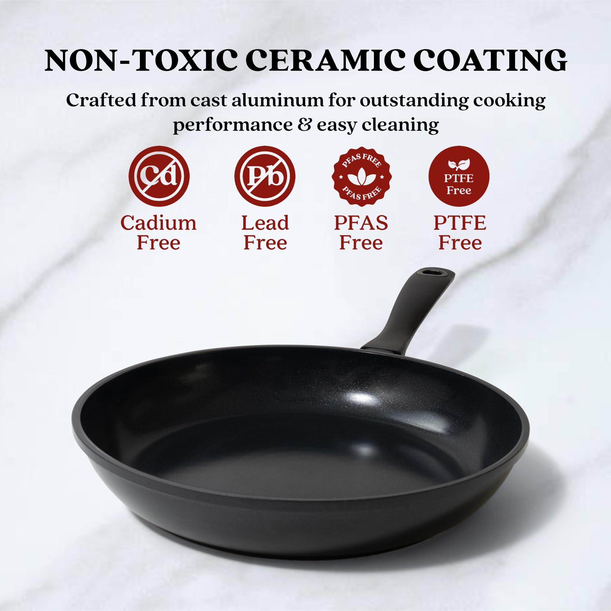 Alva Energy Ceramic Nonstick Frying Pan Set - 8