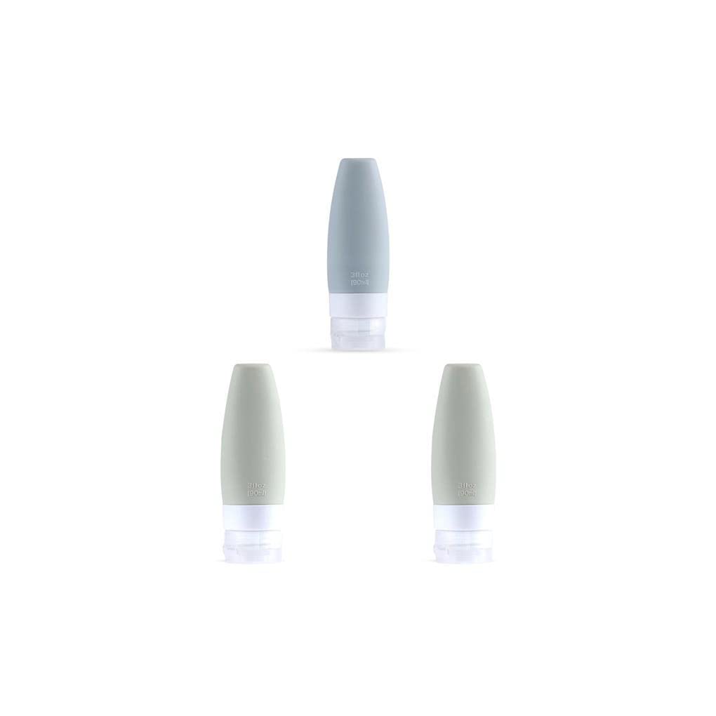 3-Pack Travel Dispenser Bottles for Toiletries - Leak-Proof Squeeze Tubes for Shampoo, Lotion & Cosmetics | Perfect for Air Travel, Gym & Vacation Essentials