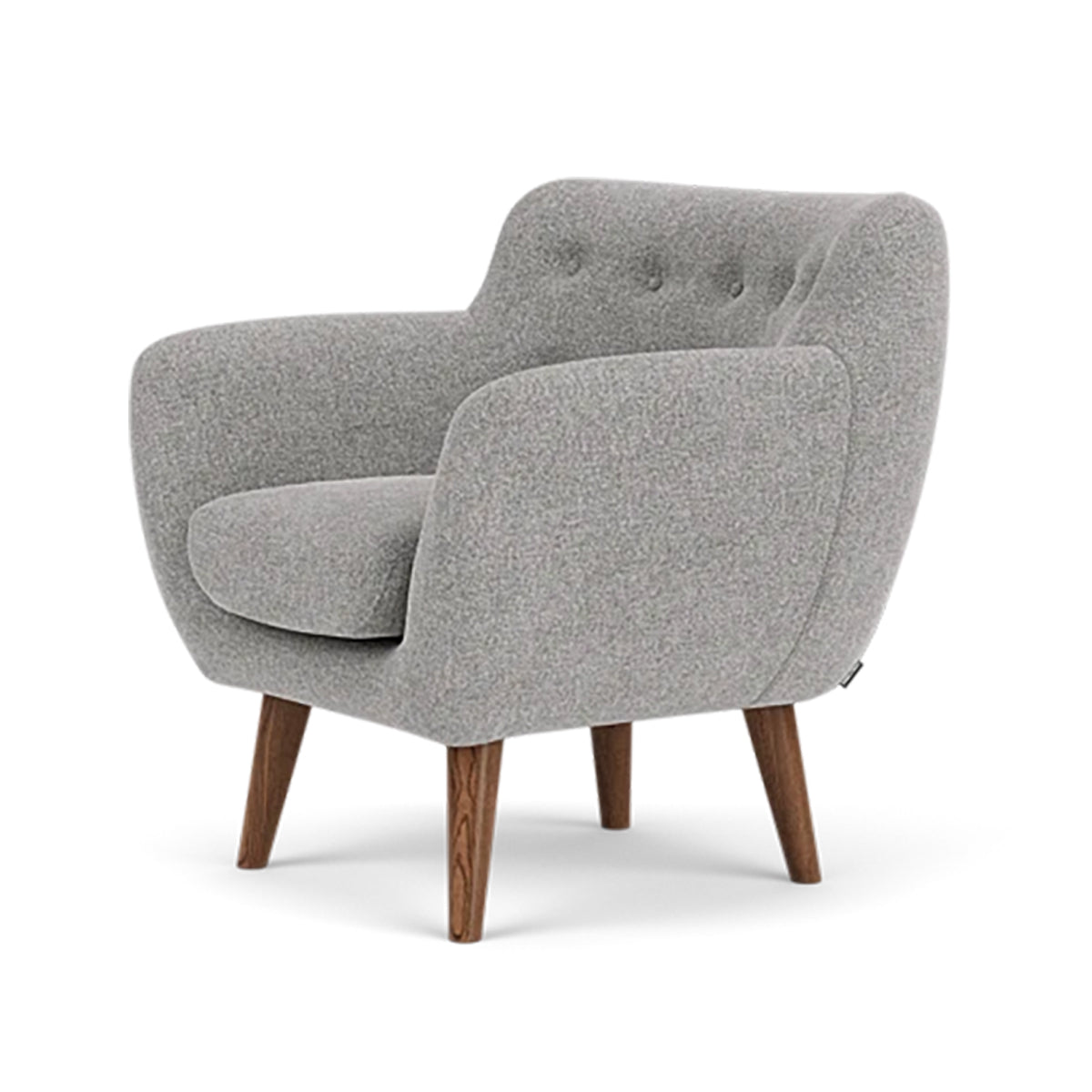 Anne Fabric Armchair - Modern Upholstered Accent Chair for Living Room, Bedroom & Office - Comfortable Lounge Chair with Sturdy Wooden Legs (Perfect for Reading, Relaxing & Home Decor)