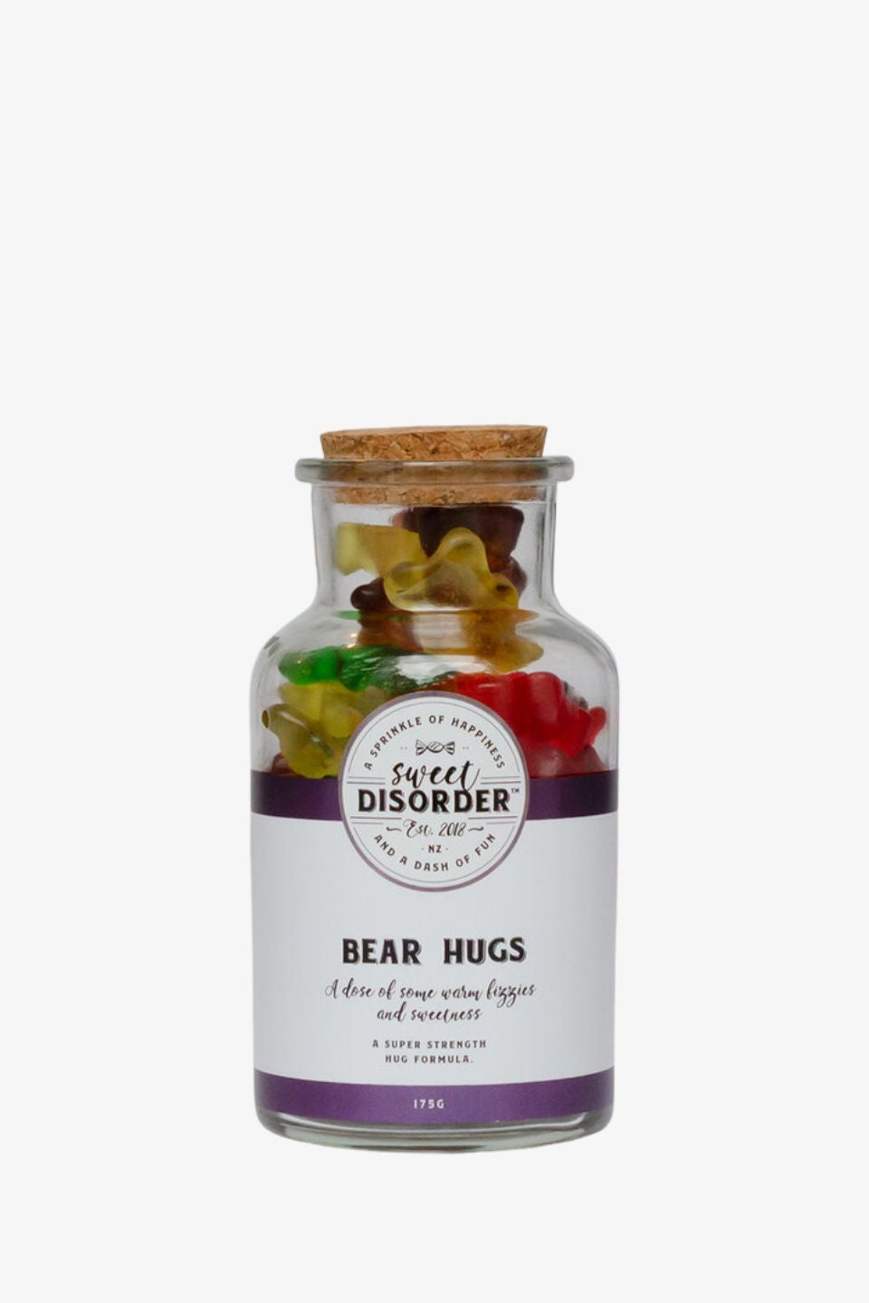 Delicious Bear Hugs Gummy Candy Jar - Assorted Fruit Flavors - Perfect for Parties, Gifts & Snacking