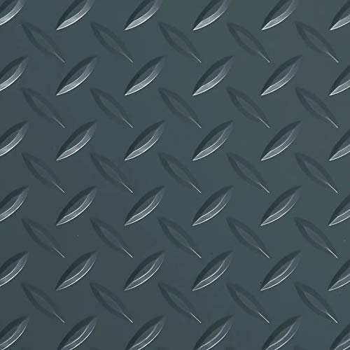 Premium American Garage Floor Mats - 7.5' x 22' Diamond Tread Slate Grey Roll Out Flooring for Workshop, Gym & Home Storage | Durable, Non-Slip Protection