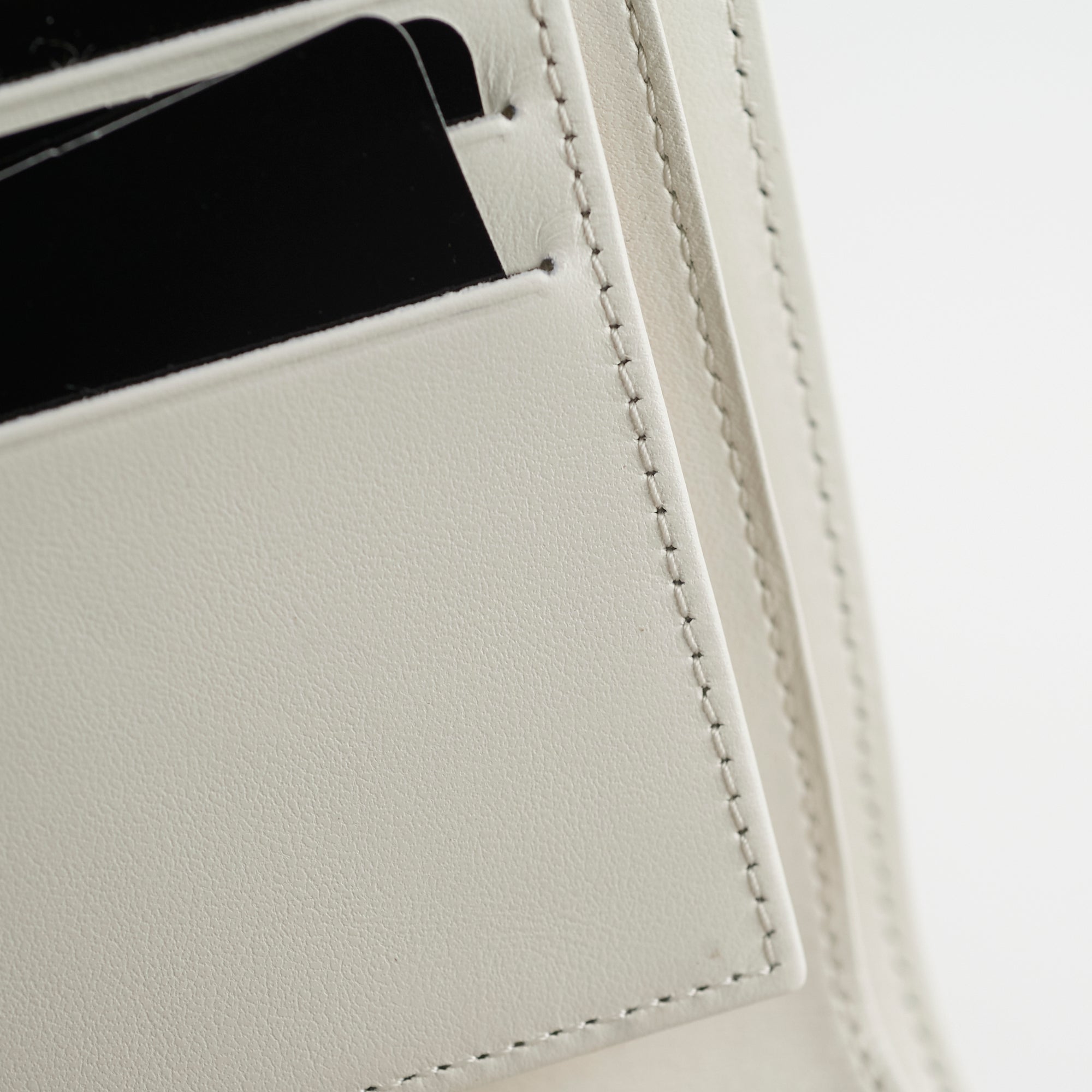 Chanel Caviar Leather Compact Wallet in White - Luxury Small Wallet for Women, Perfect for Everyday Use & Special Occasions