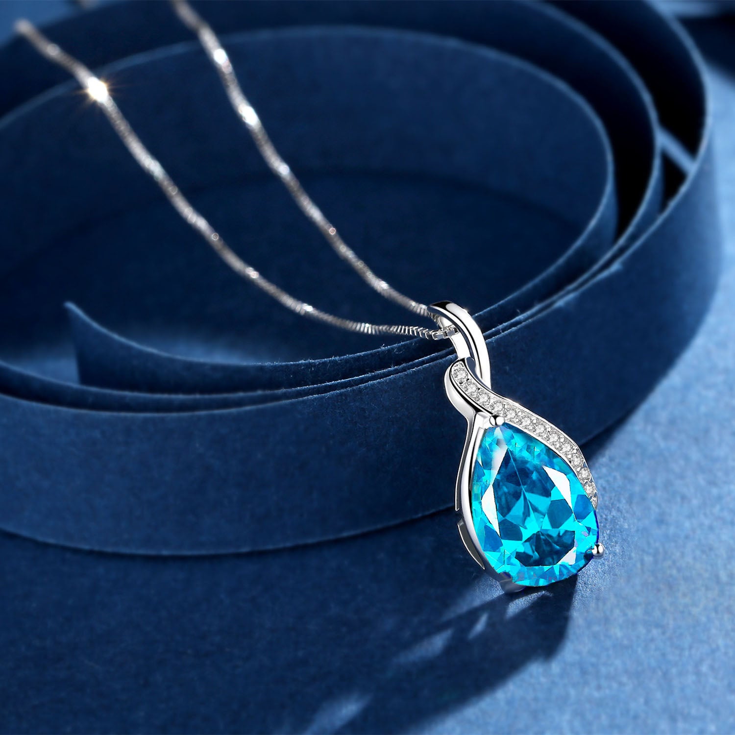 925 Sterling Silver Birthstone Pendant Necklace for Women | Personalized Zodiac Jewelry Gift | Perfect for Birthdays, Anniversaries & Special Occasions