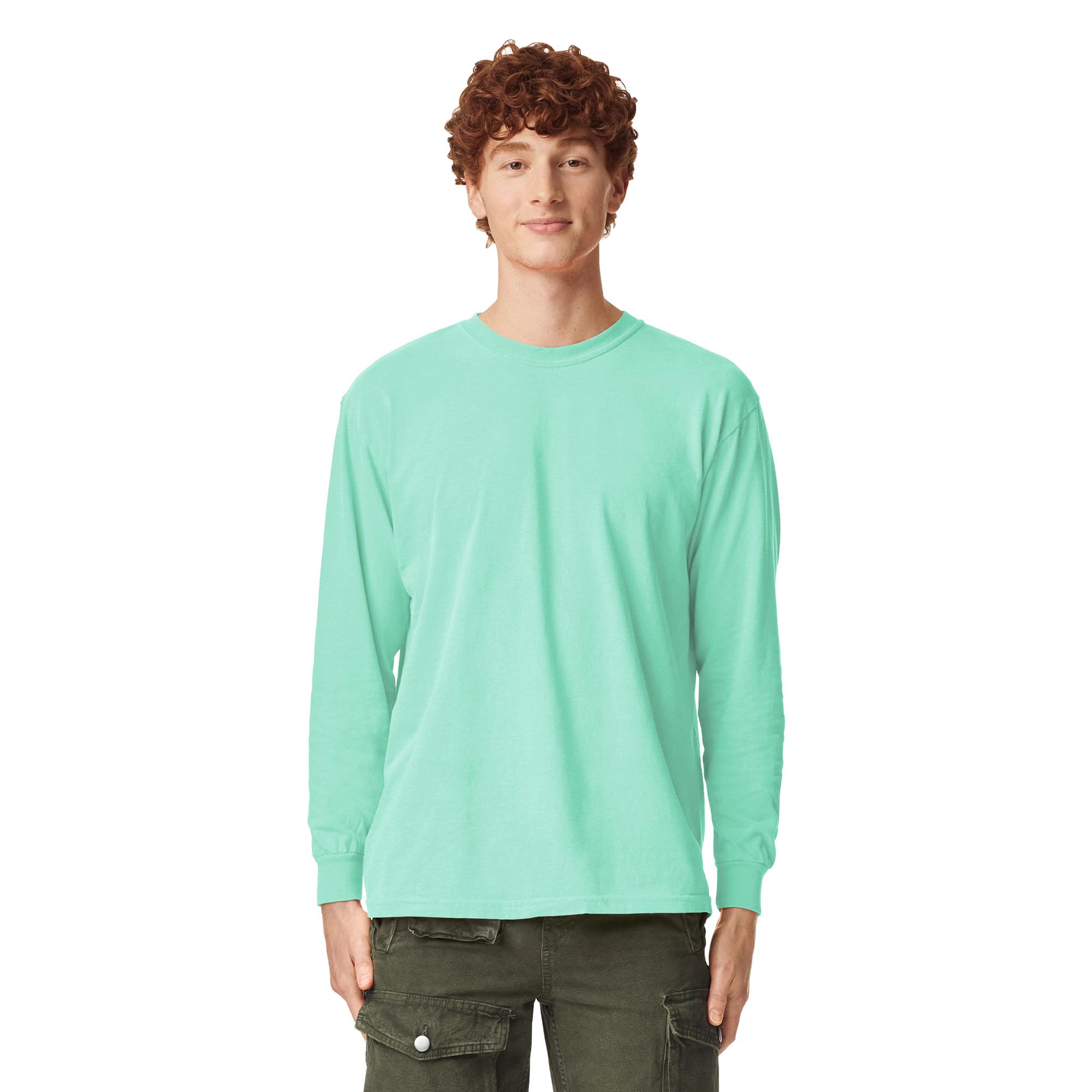 Comfort Colors G6014 Long Sleeve T-Shirt for Men & Women - Soft Cotton Crewneck Tee for Casual Wear, Work & Everyday Comfort