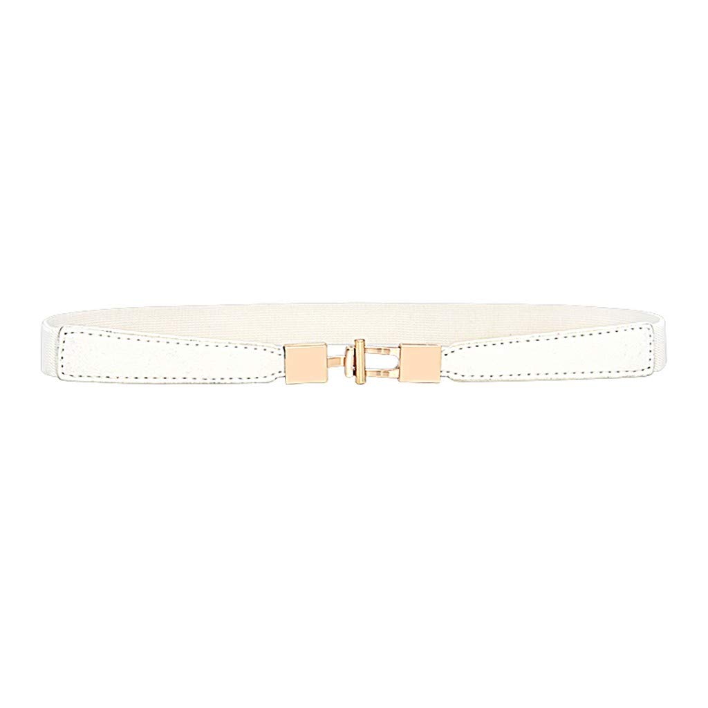 Vintage Women's Leather Waist Belt - Adjustable Elastic Stretch Belt for Ladies, Plus Size Fashion Accessory | Perfect for Dresses, Jeans & Casual Outfits