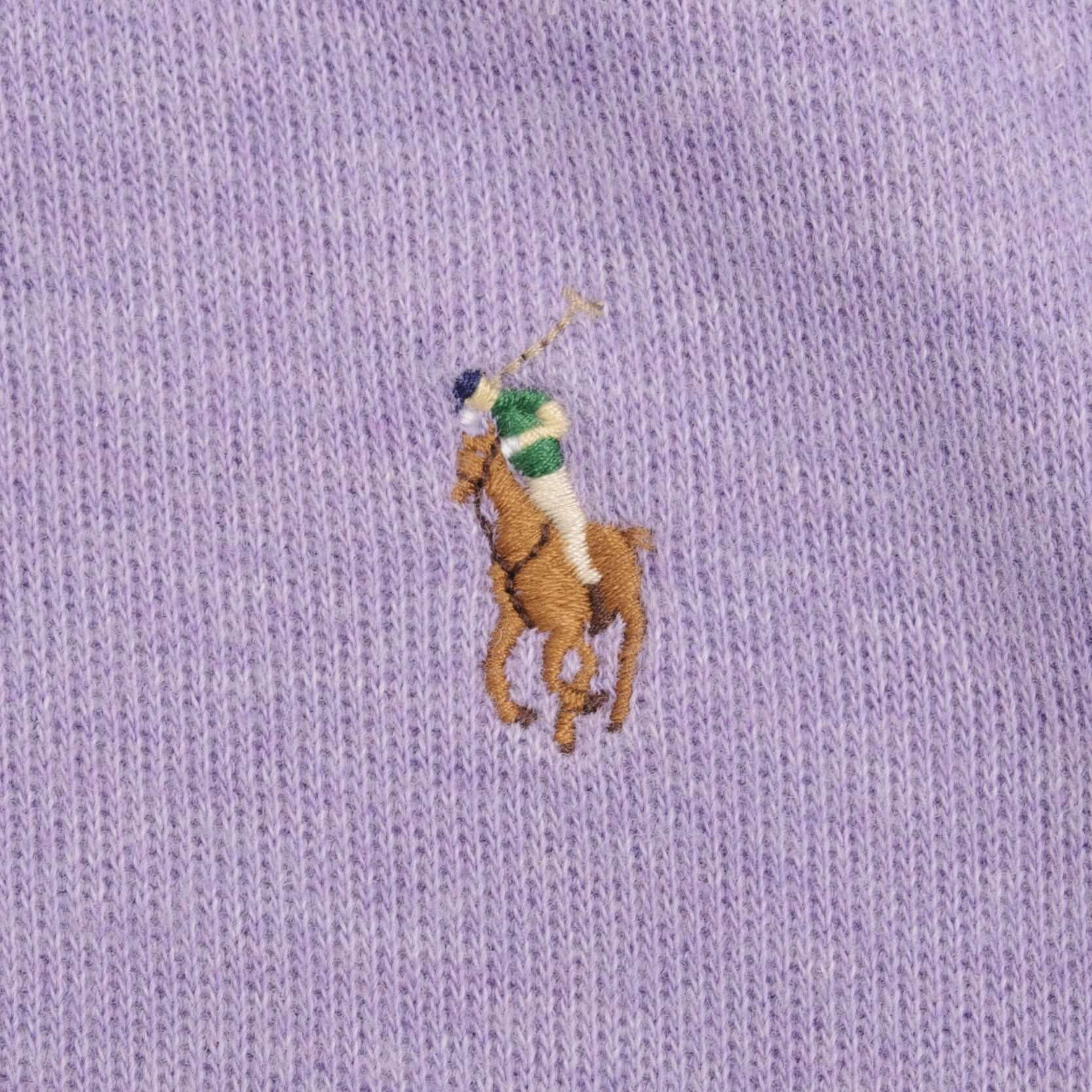 Ralph Lauren Mauve Quarter Zip Sweater for Men - Soft & Comfortable Pullover, Size 2XL - Perfect for Casual Wear, Office & Outdoor Activities