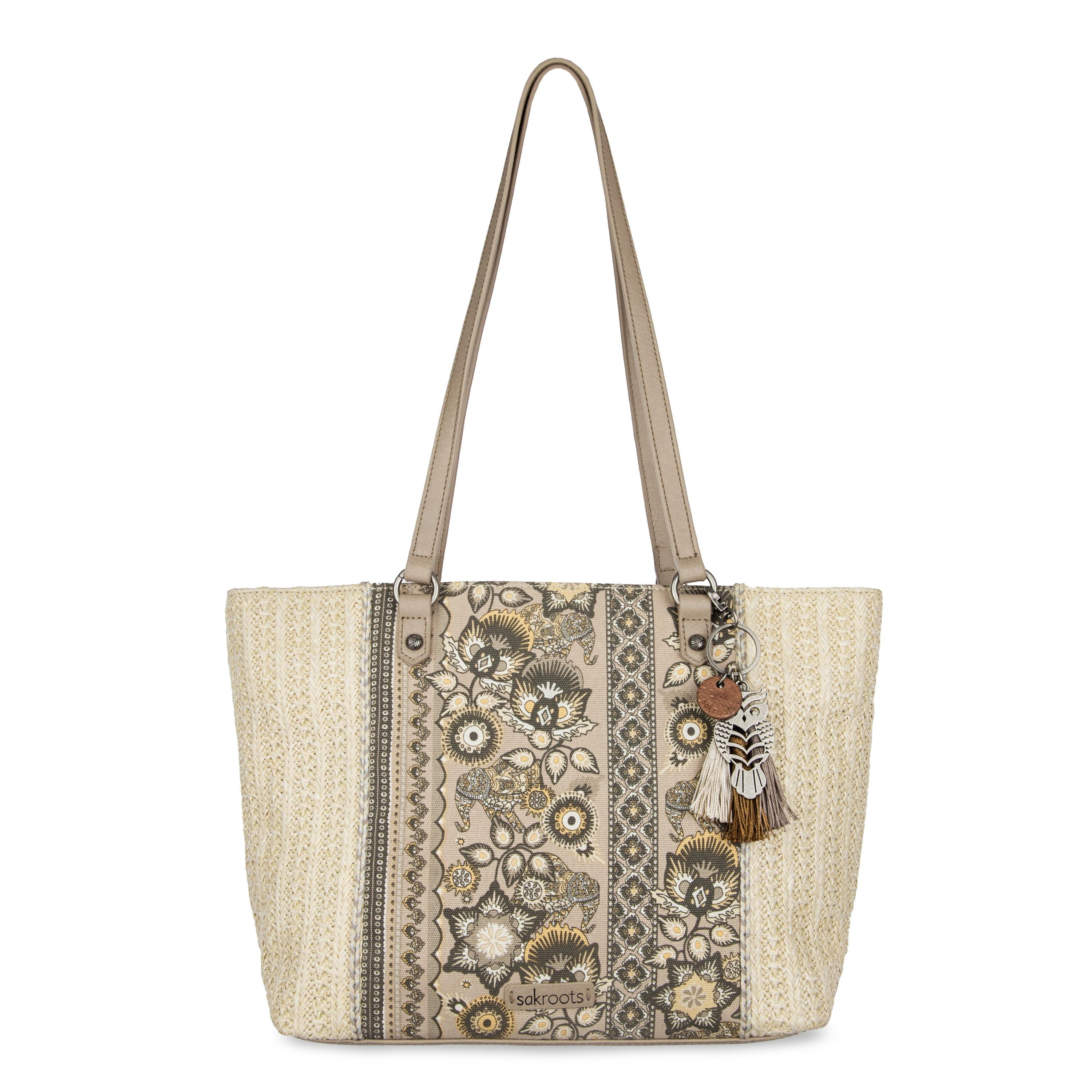 Stylish Metro Tote Bag for Women - Large Durable Canvas Shopping Tote with Long Handles - Perfect for Grocery Shopping, Beach Trips, Work & Travel