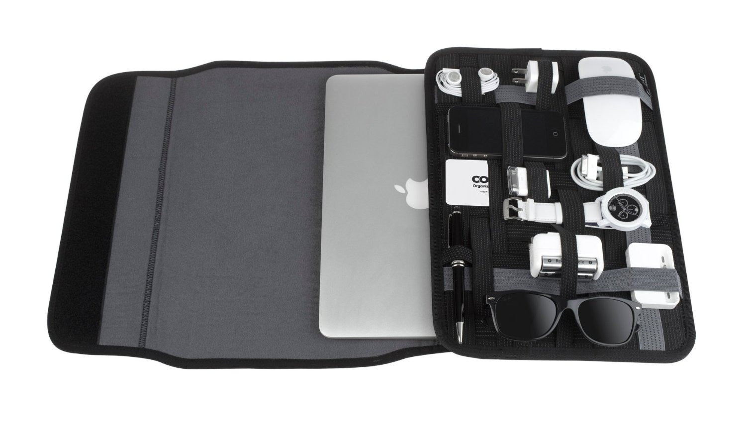 Grid IT Wrap Organizer for MacBook Air - Cable Management & Travel Storage Solution for Laptops, Perfect for Office, Home, and On-the-Go Use