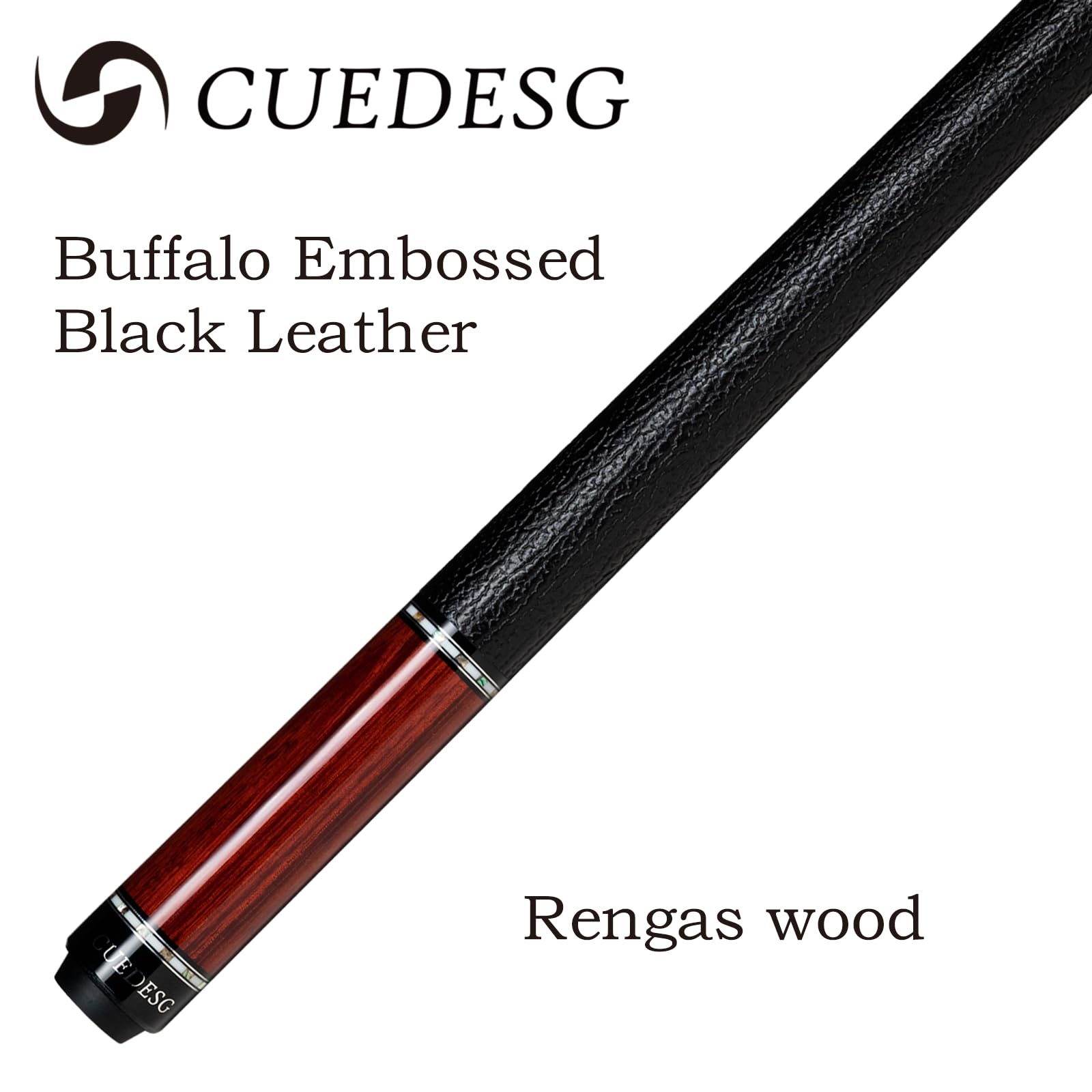 Premium Carbon Fiber Pool Cue Stick - 10.5mm/11.8mm/12.5mm Low Deflection Shaft with Rare Wood Butt - Professional Billiard Cue with Protective Case - Perfect for Tournament Play & Home Pool Tables