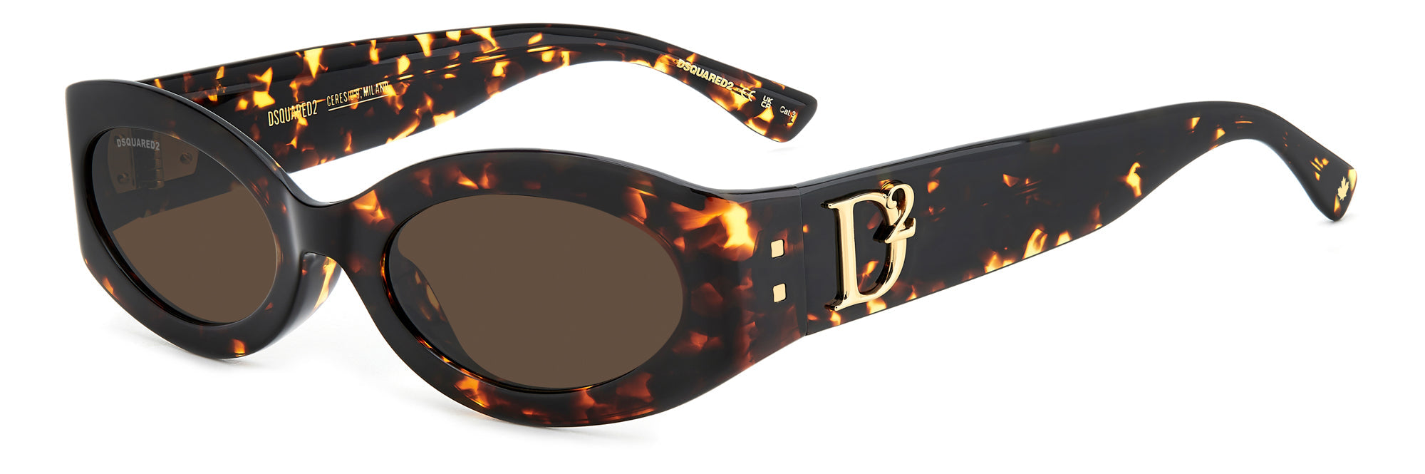 DSQUARED2 D2 0150/G/S Sunglasses - Polarized UV Protection Aviator Style for Men & Women - Perfect for Driving, Beach & Outdoor Activities