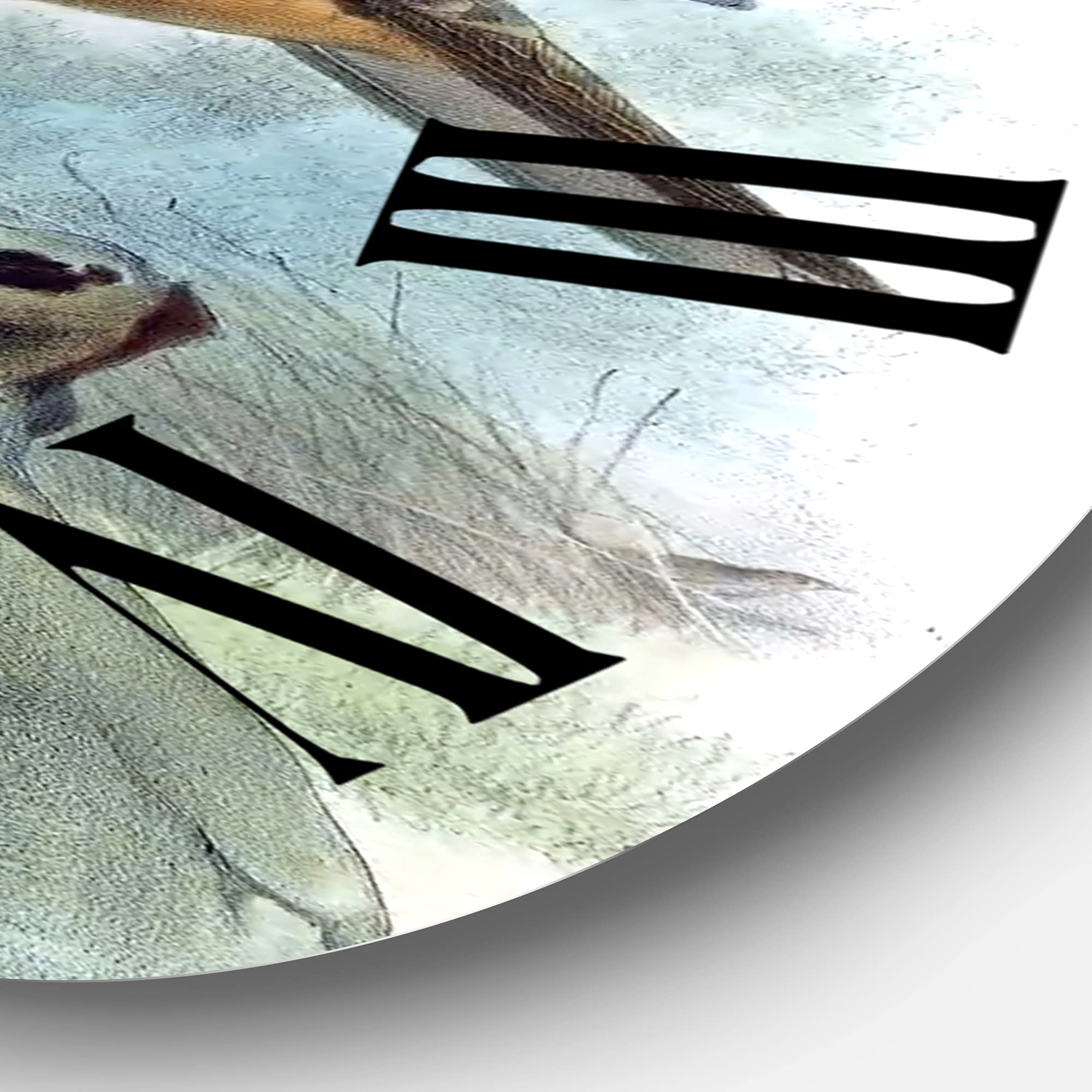DesignQ Traditional Wall Clock 'A Monograph of The Paradise Birds' - Large Landscape Nature Wall Clock for Living Room, Bedroom & Office Decor - Perfect for Home, Office and Gift Giving