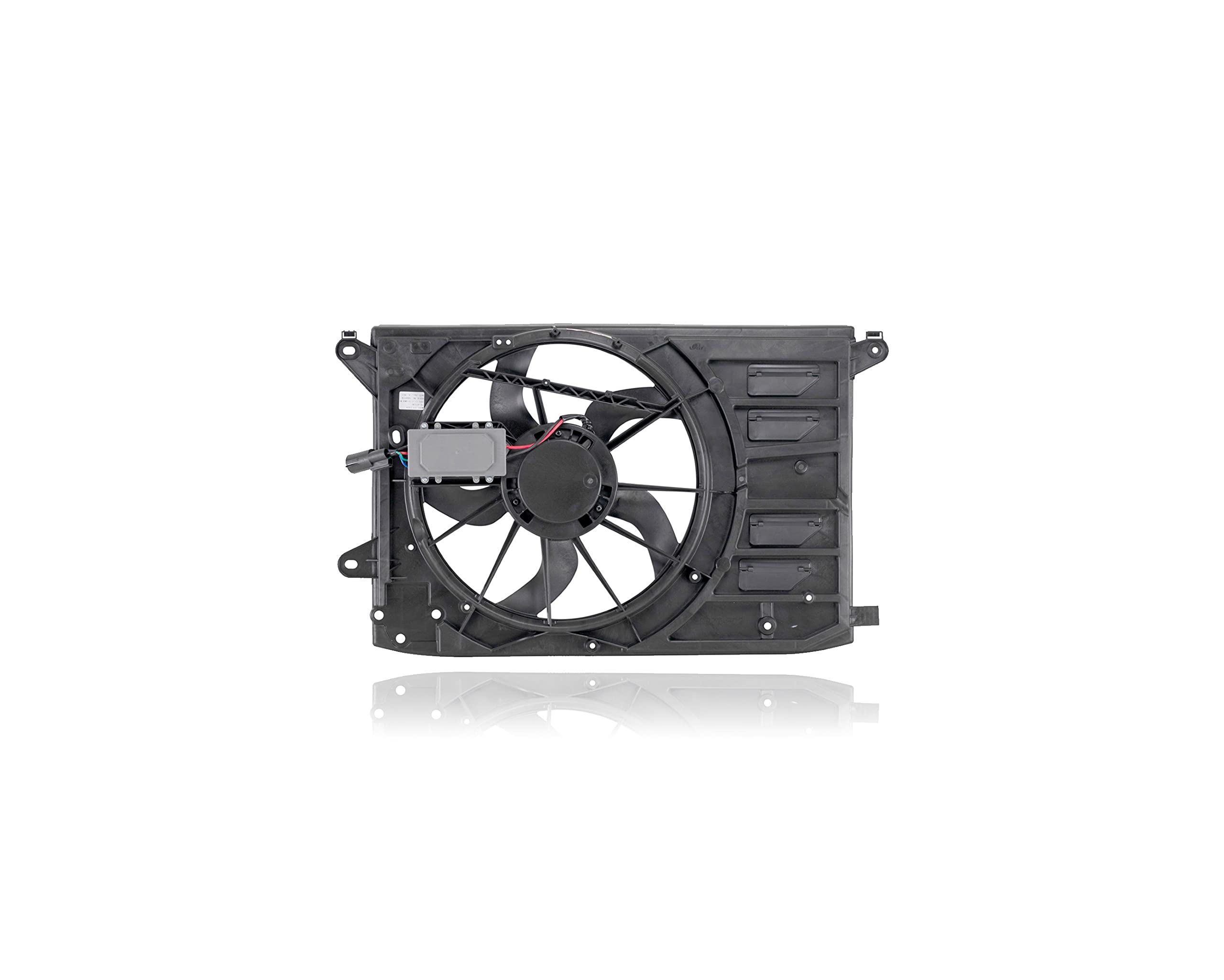 Dual Radiator and Condenser Fan Assembly Compatible with 2013-2018 Ford C-Max Energi/Hybrid - Replacement for FO3115201 - Includes Fan Control Module - Perfect for Engine Cooling System Repair & Maintenance