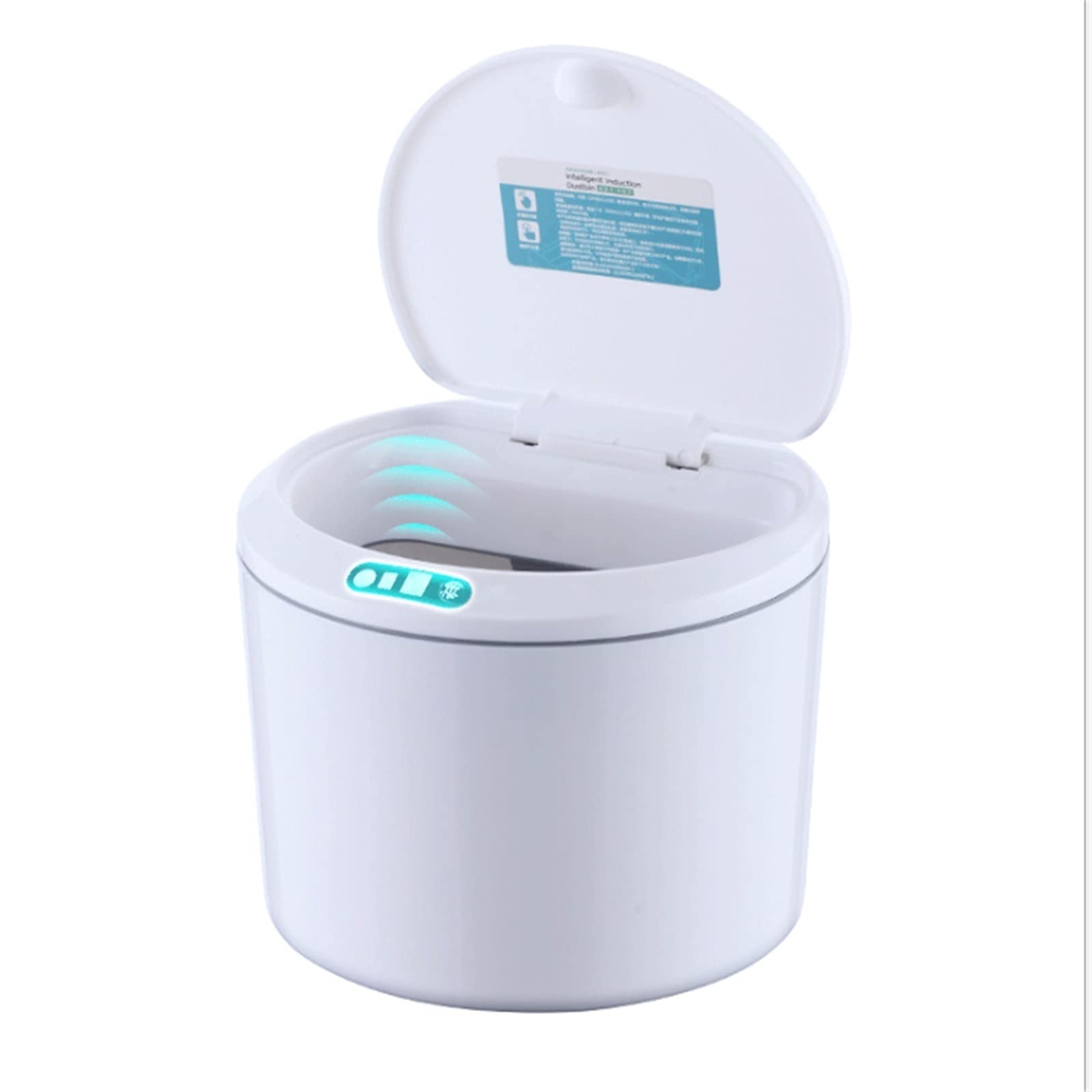 Smart Sensor Electric Desktop Trash Can - Automatic Motion Sensing Office Waste Bin for Wet/Dry Trash, Snacks & Coins Storage (Ideal for Home, Office, Desk & Workspace Organization)