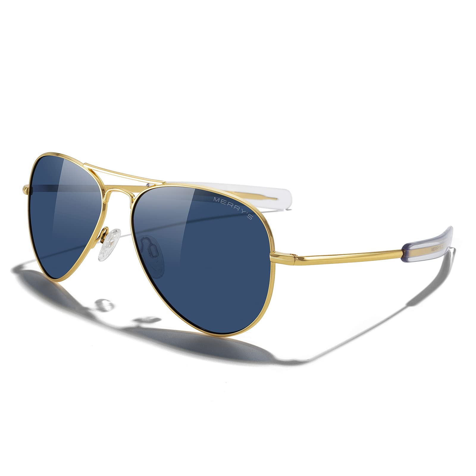 Classic Aviator Military Polarized Sunglasses for Men & Women - UV Protection, Lightweight Metal Frame - Perfect for Driving, Outdoor Sports & Fashion | Model S8562