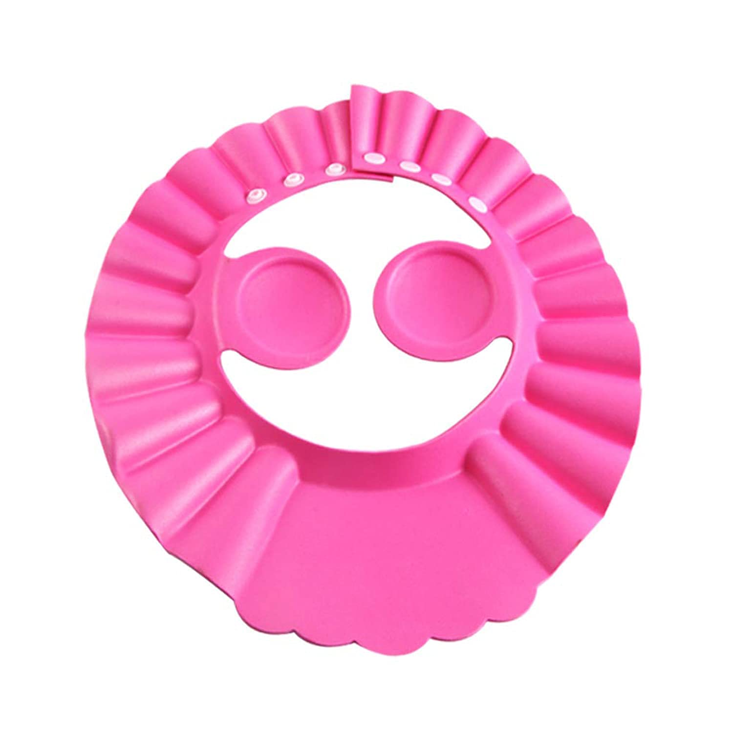 Adjustable Soft Baby Shower Cap for Infants & Toddlers - Safe Bathing Hat for Kids (Pack of 2, Pink) | Perfect for Bath Time, Hair Washing & Water Play