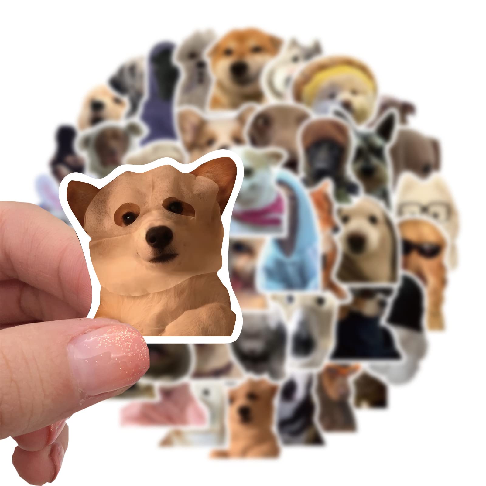 50PCS Cute Puppy Stickers - Waterproof Vinyl Dog Lover Stickers for Kids, Teens & Adults - Perfect for Water Bottles, Laptops, Journals & DIY Crafts (Dog-Themed Gift Idea)